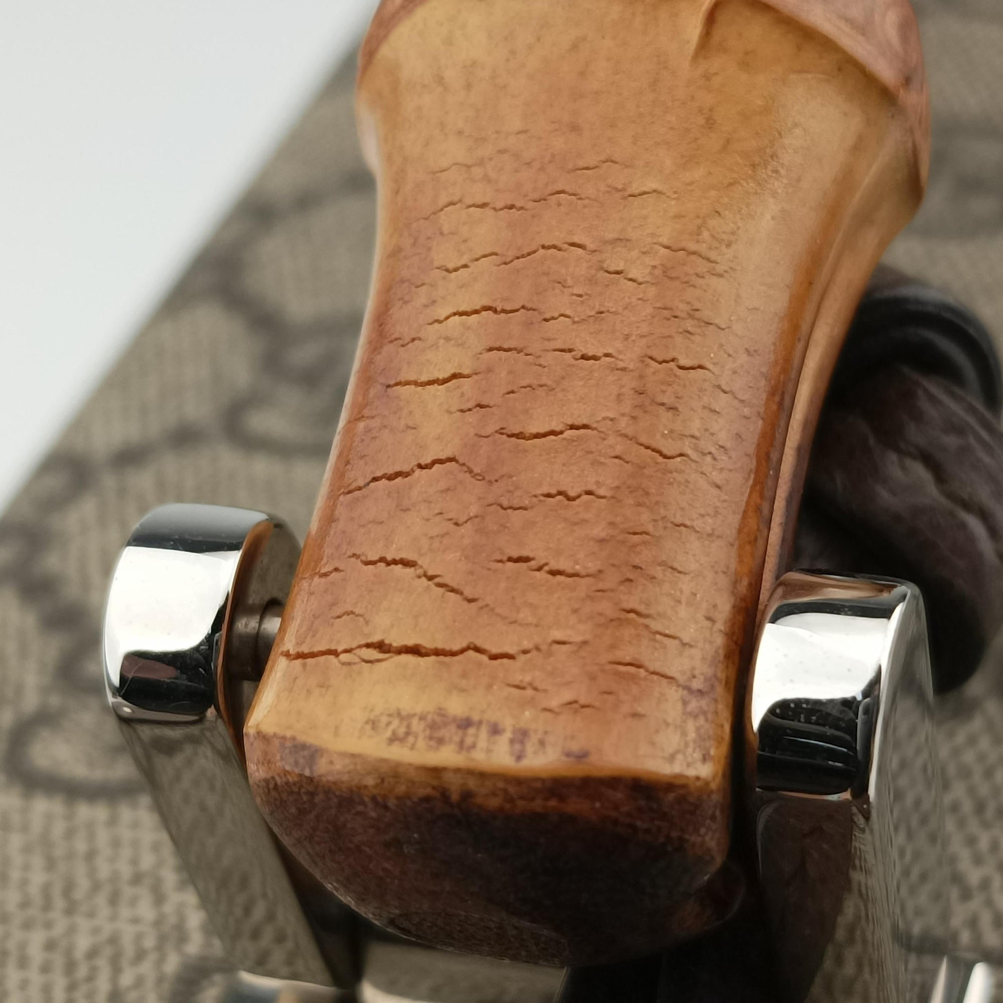 Padlock Brown PVC coated canvas×Leather 588351 パドロック ブラウン PVCコーティングキャンバス×レザー 588351