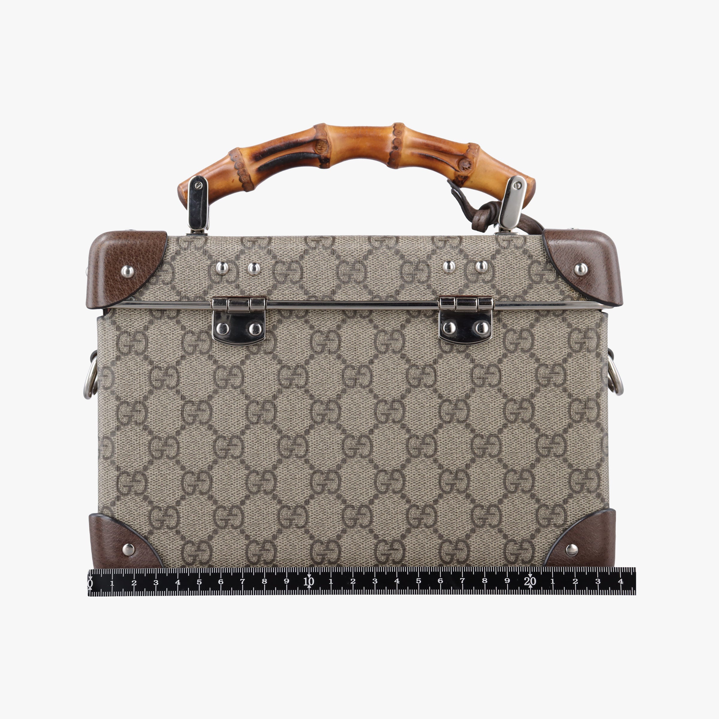 Padlock Brown PVC coated canvas×Leather 588351 パドロック ブラウン PVCコーティングキャンバス×レザー 588351