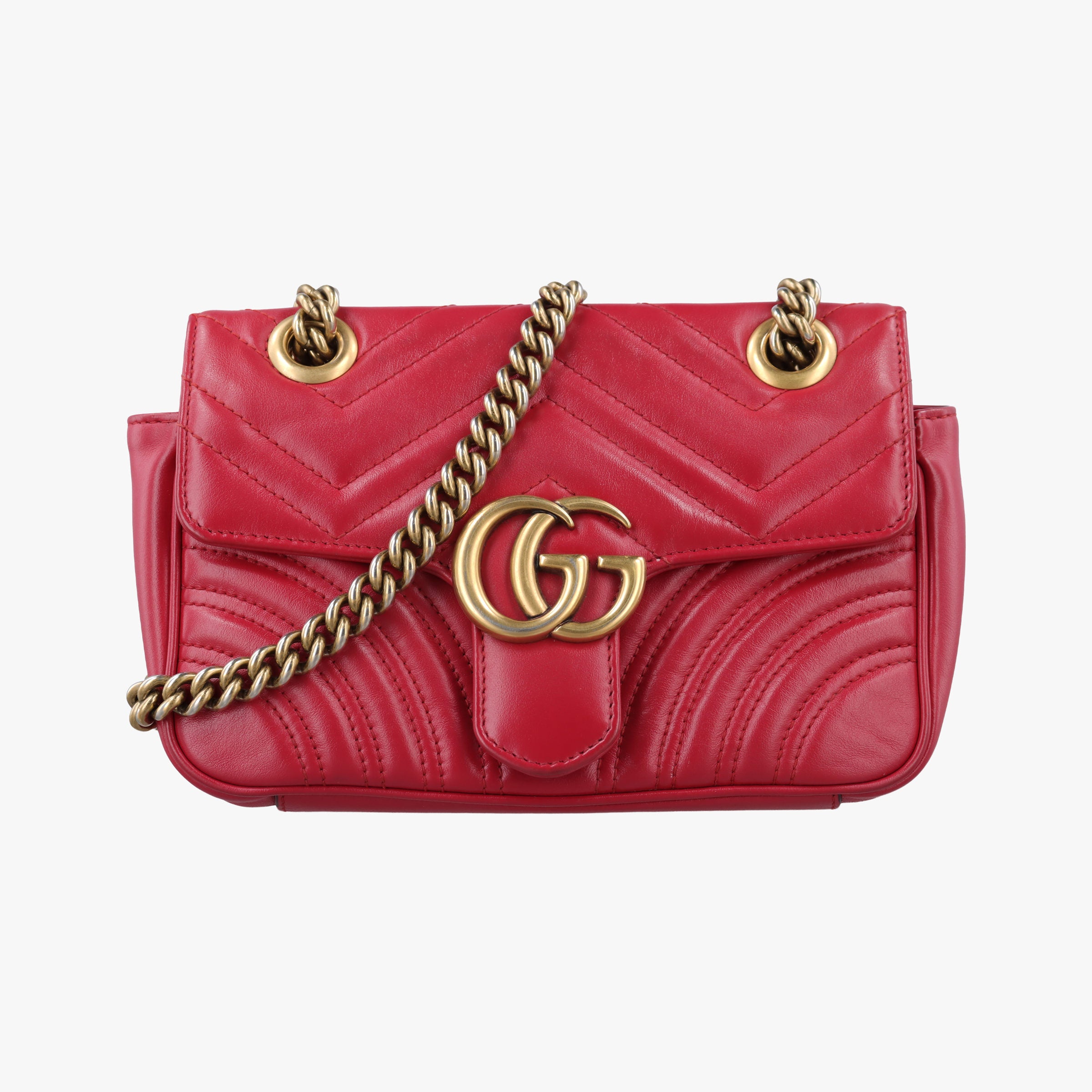 GG Marmont Red Leather 446744 C023952806GGマーモント レッド レザー 446744 C023952806