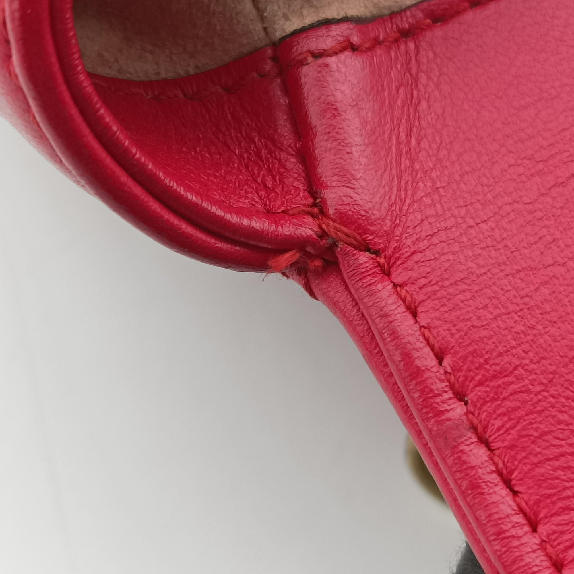 GG Marmont Red Leather 446744 C023952806GGマーモント レッド レザー 446744 C023952806