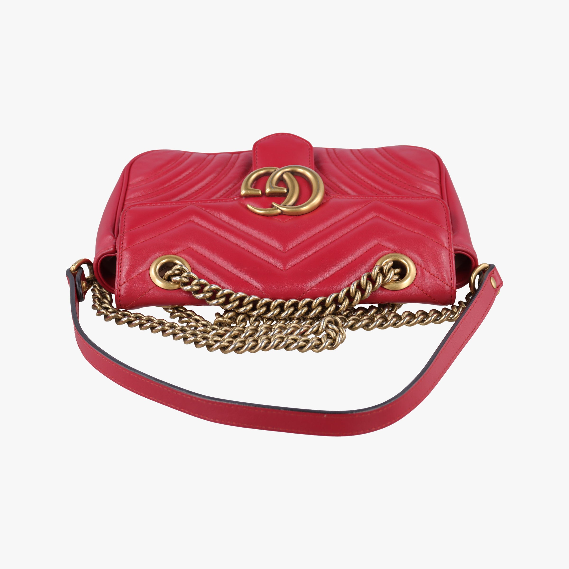 GG Marmont Red Leather 446744 C023952806GGマーモント レッド レザー 446744 C023952806