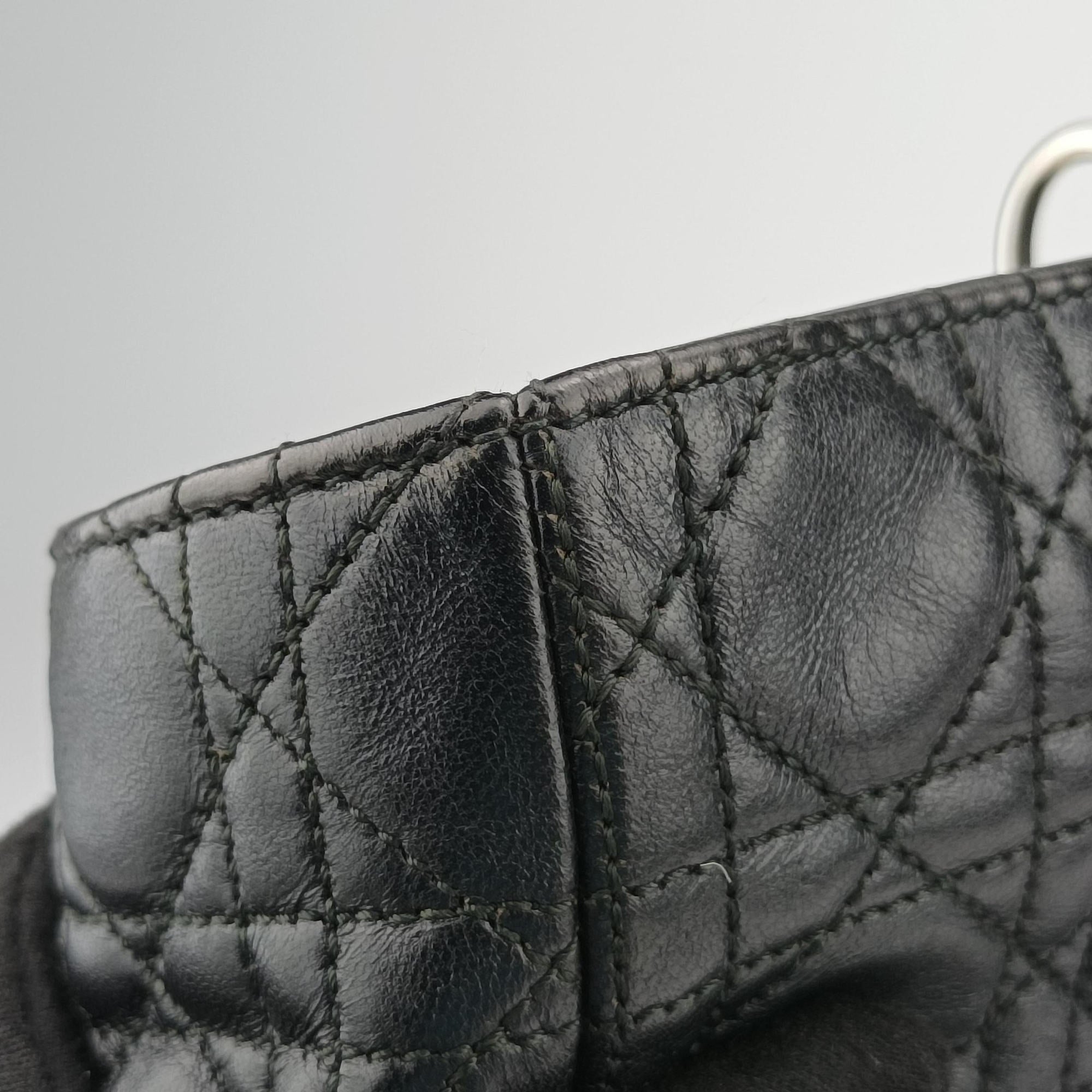 Lady Dior Black lambskin 16-MA-0110レディディオール ブラック ラムスキン 16-MA-0110