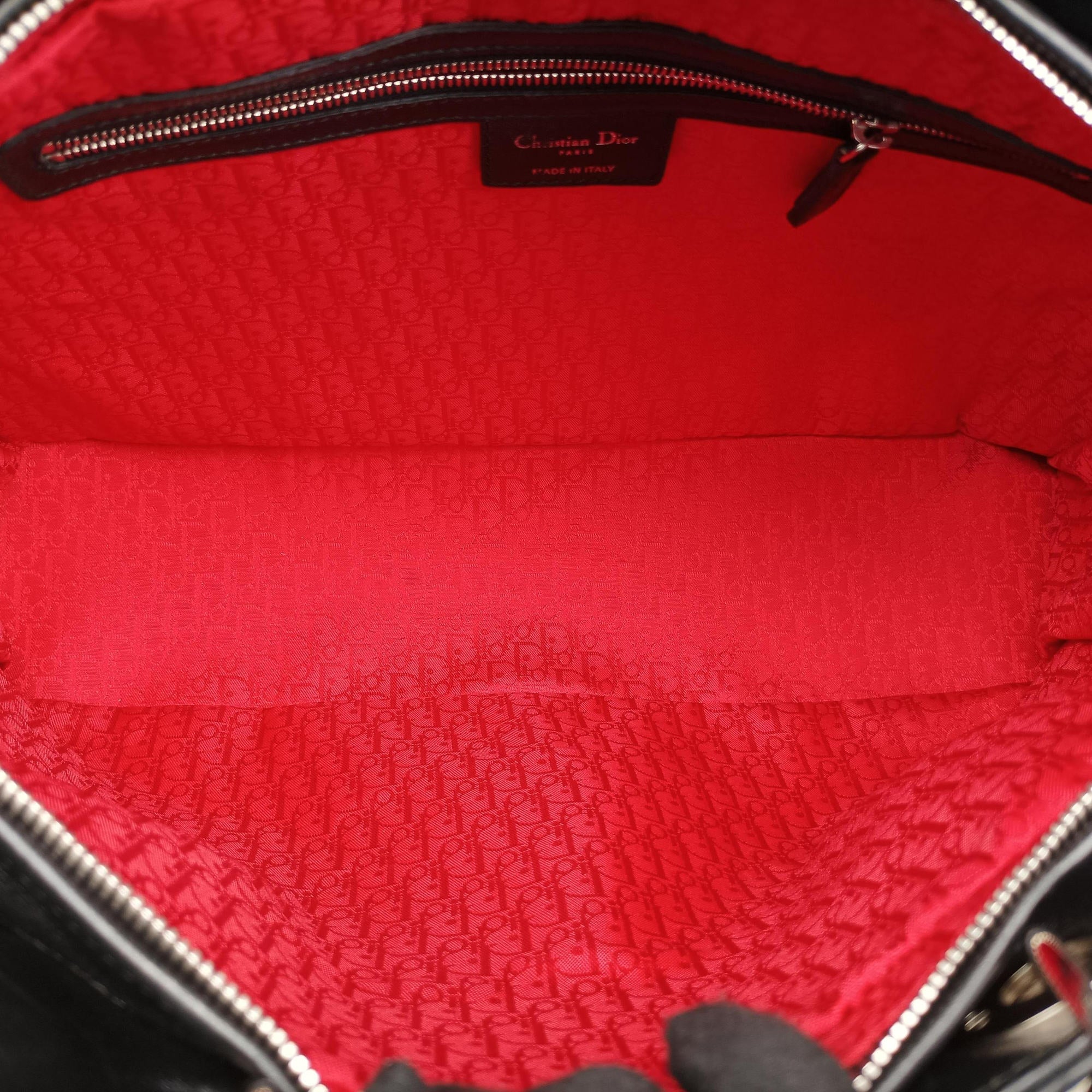 Lady Dior Black lambskin 16-MA-0110レディディオール ブラック ラムスキン 16-MA-0110