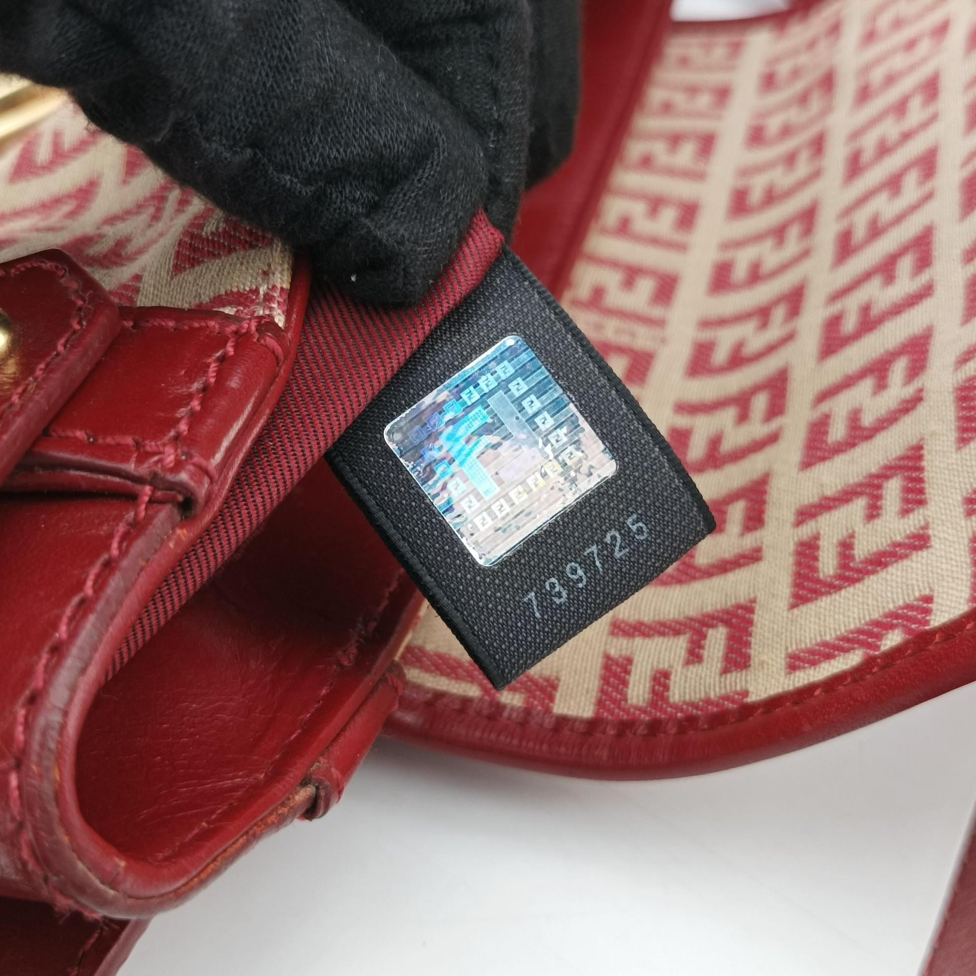 Zucchino Borsa Red canvas×leather 8BR429 2354/8BR429/MGU/049ズッキーノ ボルサ レッド キャンバス×レザー 8BR429 2354/8BR429/MGU/049