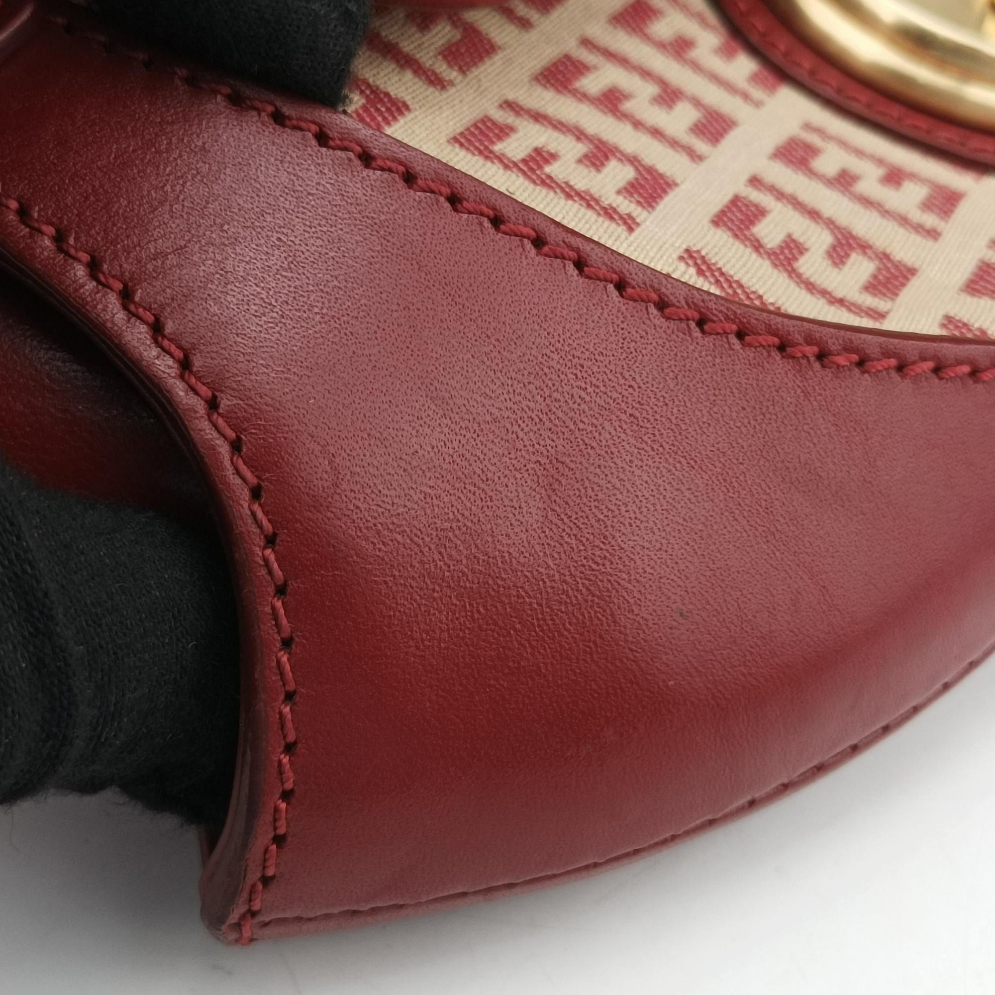 Zucchino Borsa Red canvas×leather 8BR429 2354/8BR429/MGU/049ズッキーノ ボルサ レッド キャンバス×レザー 8BR429 2354/8BR429/MGU/049