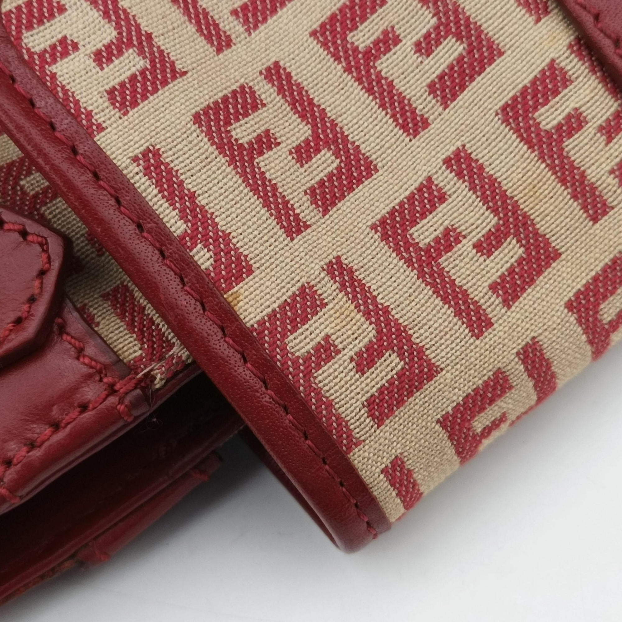 Zucchino Borsa Red canvas×leather 8BR429 2354/8BR429/MGU/049ズッキーノ ボルサ レッド キャンバス×レザー 8BR429 2354/8BR429/MGU/049