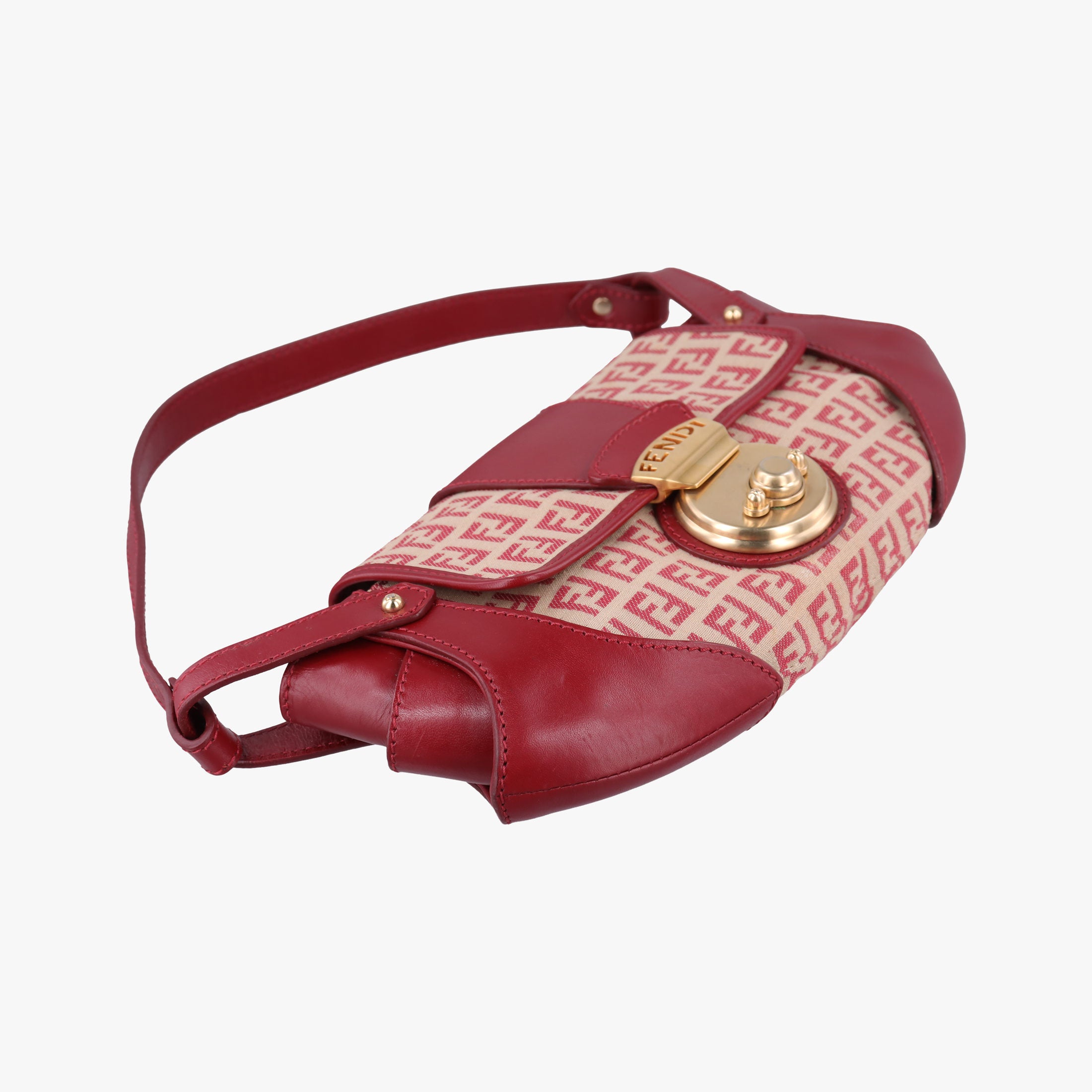 Zucchino Borsa Red canvas×leather 8BR429 2354/8BR429/MGU/049ズッキーノ ボルサ レッド キャンバス×レザー 8BR429 2354/8BR429/MGU/049