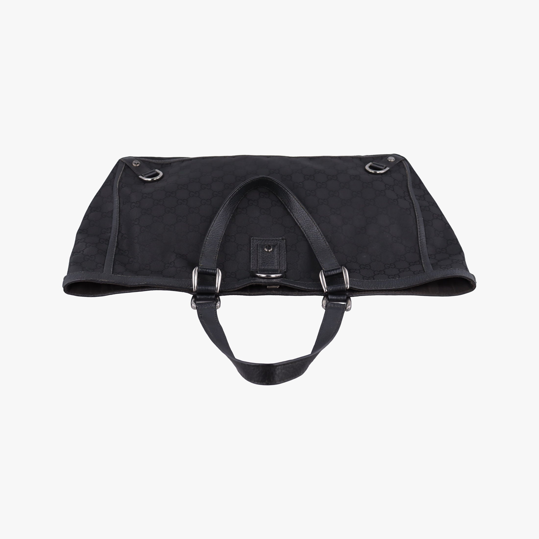 Abbey Black Canvas × Leather 293580 H011608127アビー ブラック キャンバス x レザー 293580 H011608127