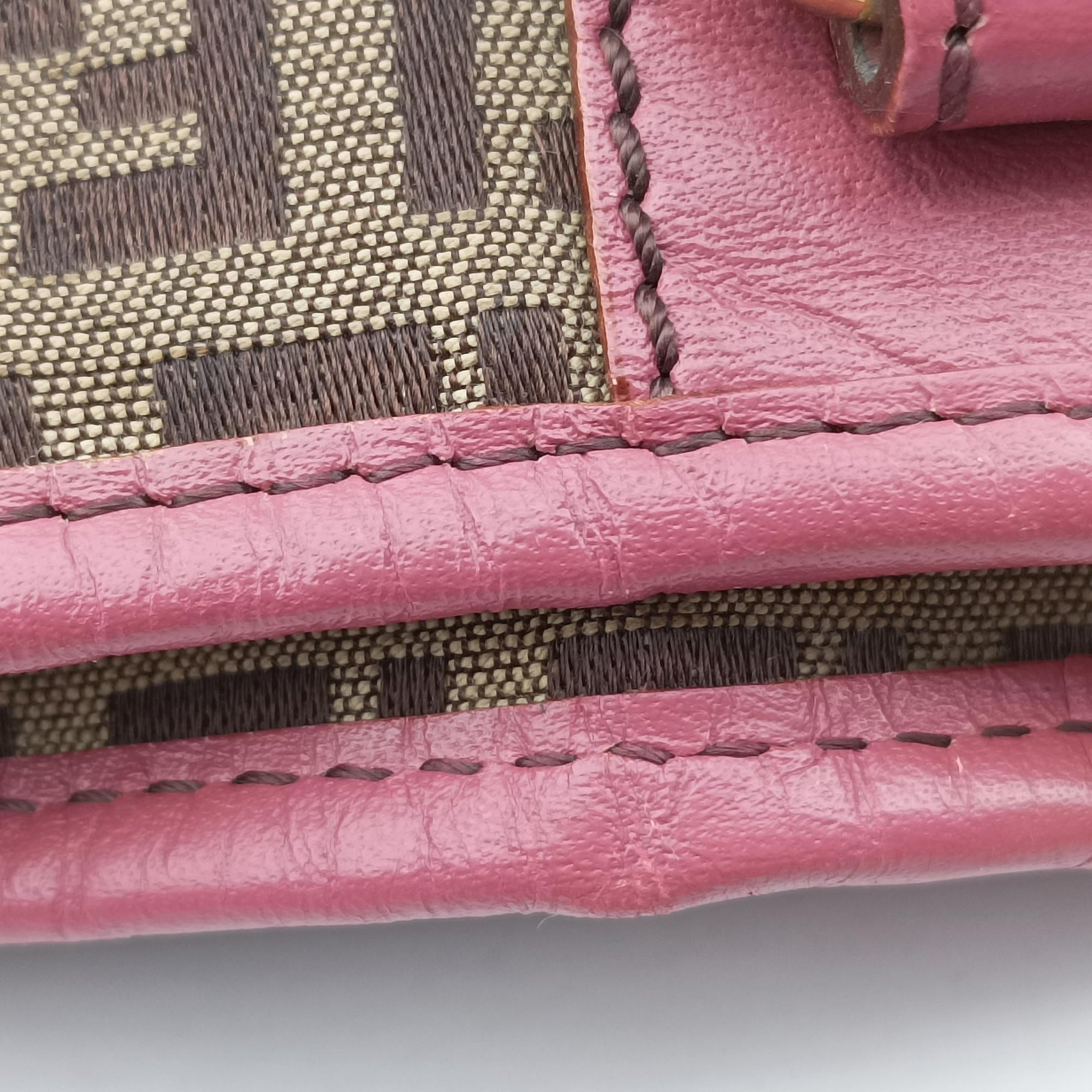 Zucchino Brown×Pink Canvas×Leather 8BH139 2321-8BH139.LXT-059ズッキーノ ブラウン×ピンク キャンバス×レザー 8BH139 2321-8BH139.LXT-059