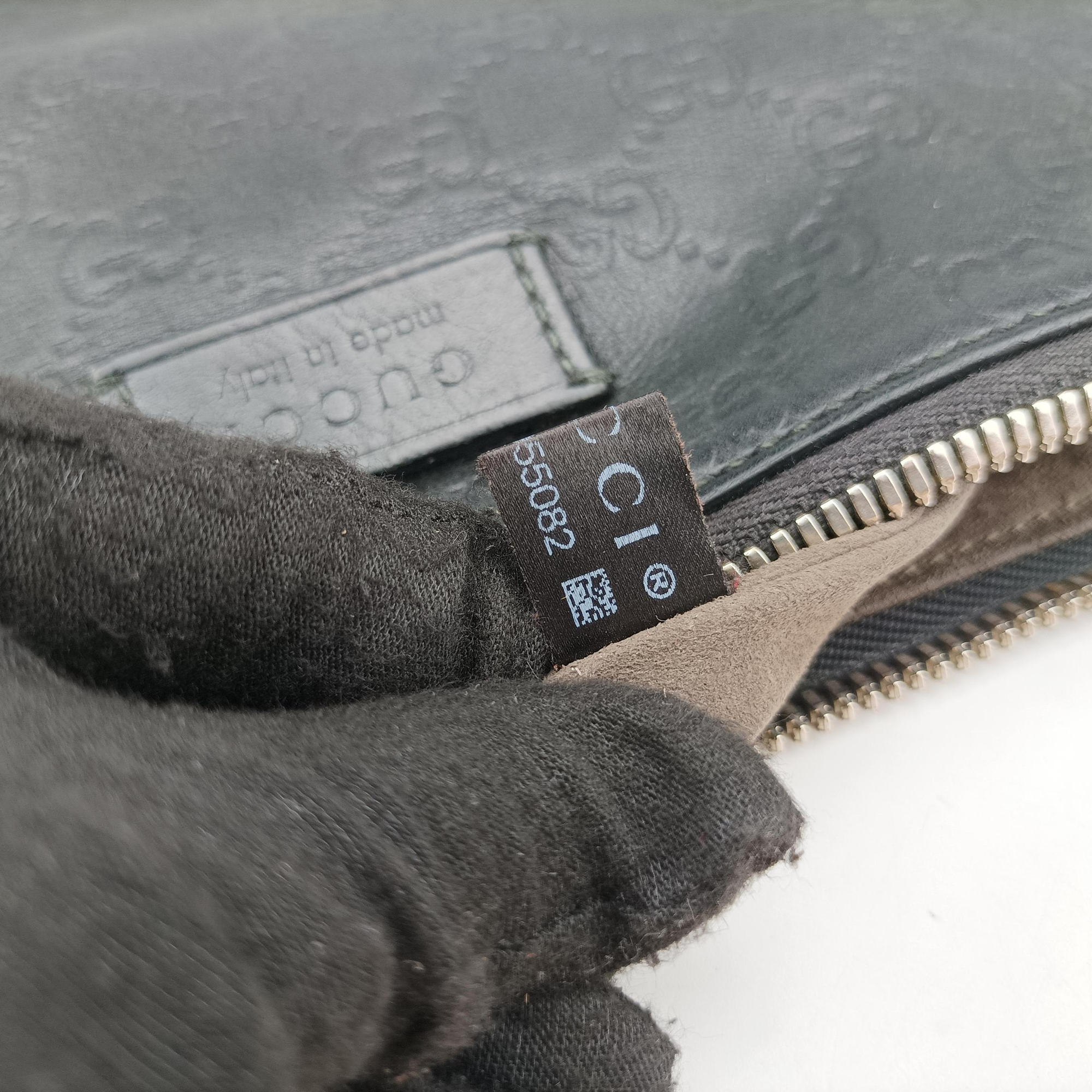 GG Imprime messenger Black Leather 473882 D021955082インプリメ メッセンジャー ブラック レザー 473882 D021955082