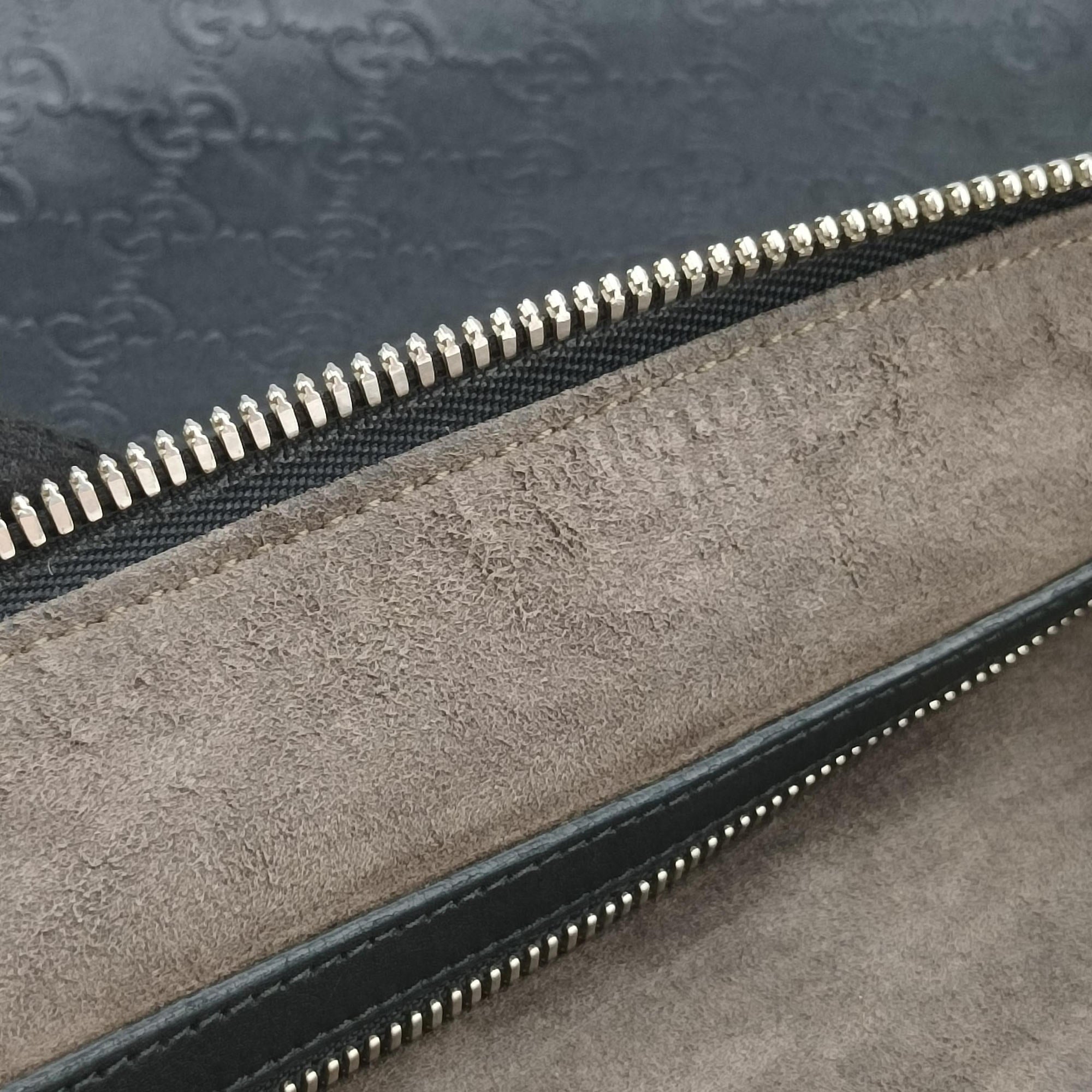 GG Imprime messenger Black Leather 473882 D021955082インプリメ メッセンジャー ブラック レザー 473882 D021955082