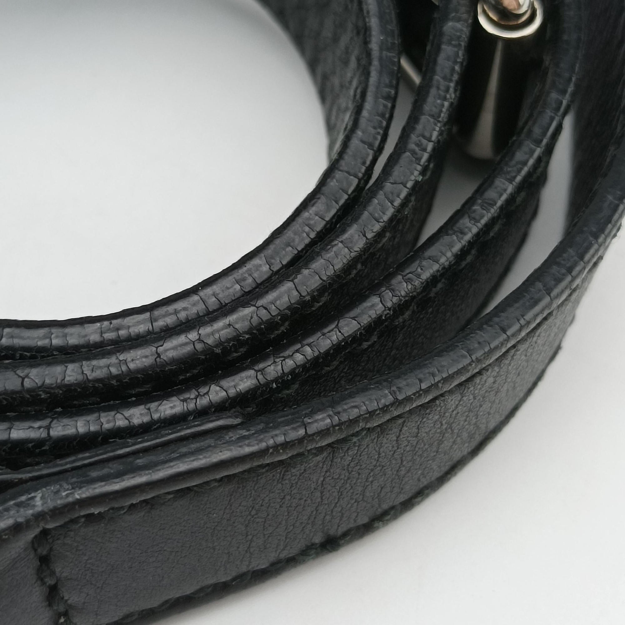 GG Imprime messenger Black Leather 473882 D021955082インプリメ メッセンジャー ブラック レザー 473882 D021955082