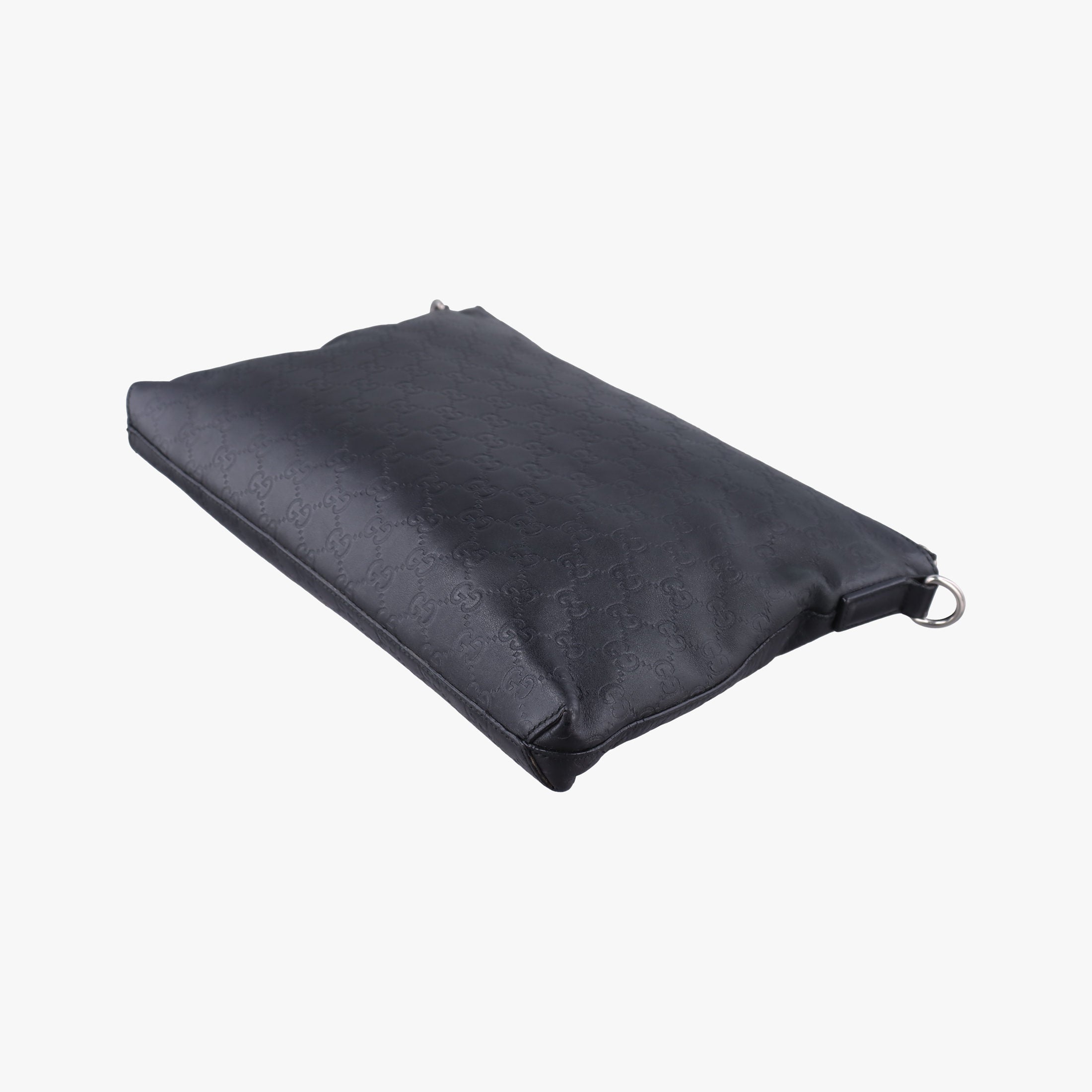 GG Imprime messenger Black Leather 473882 D021955082インプリメ メッセンジャー ブラック レザー 473882 D021955082