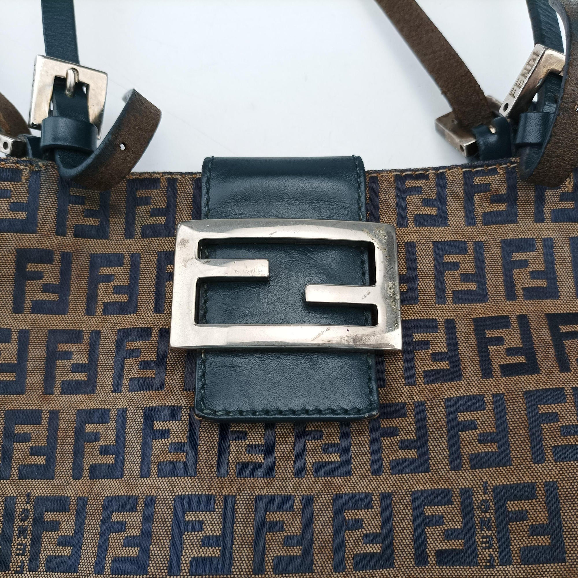 Zucchino Navy×Brown canvas×leather 8BR616 ズッキーノ ネイビー×ブラウン キャンバス×レザー 8BR616
