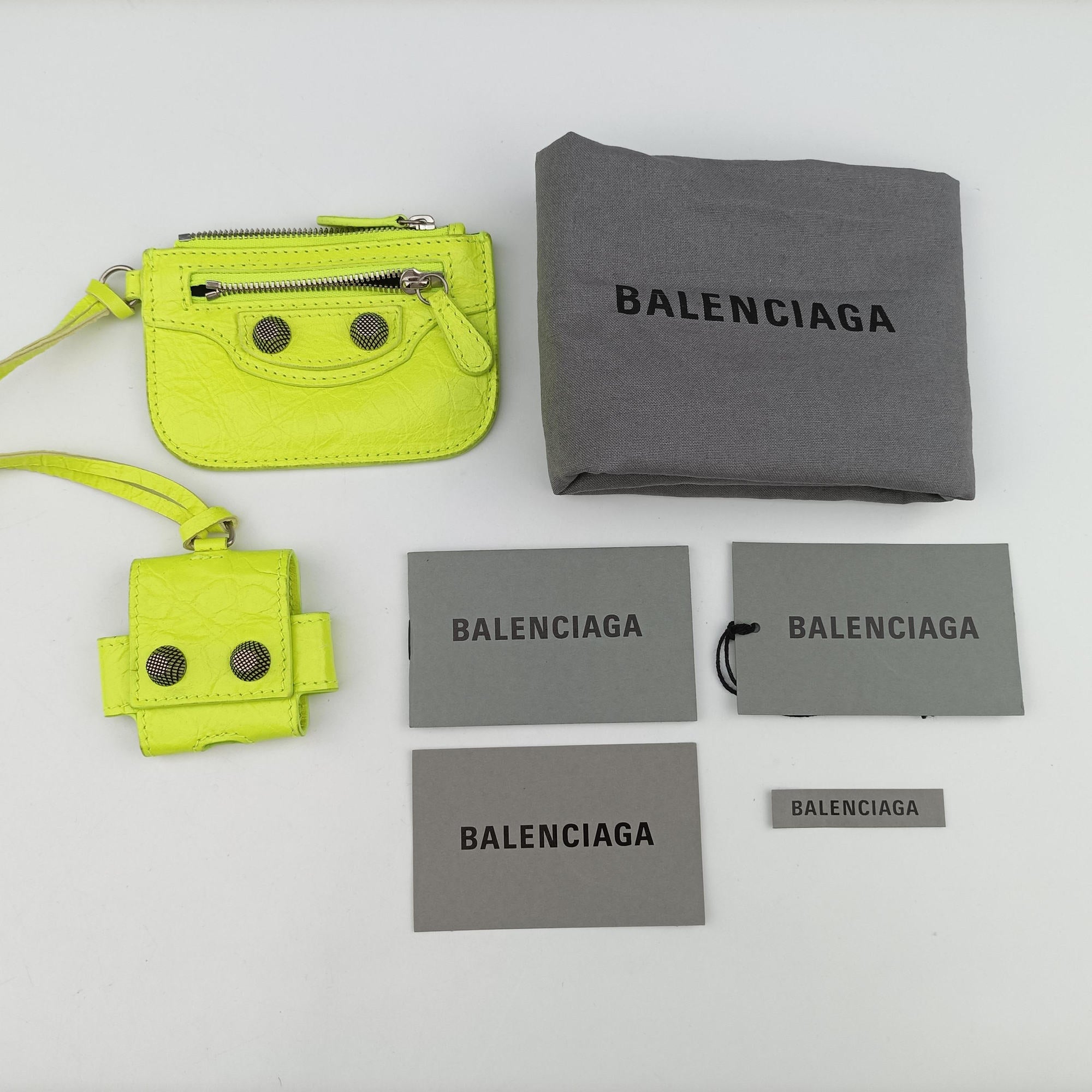 Le Cagole Neon Yellow lambskin 719082.7206.P.568024ルカゴール ネオンイエロー ラムスキン 719082.7206.P.568024