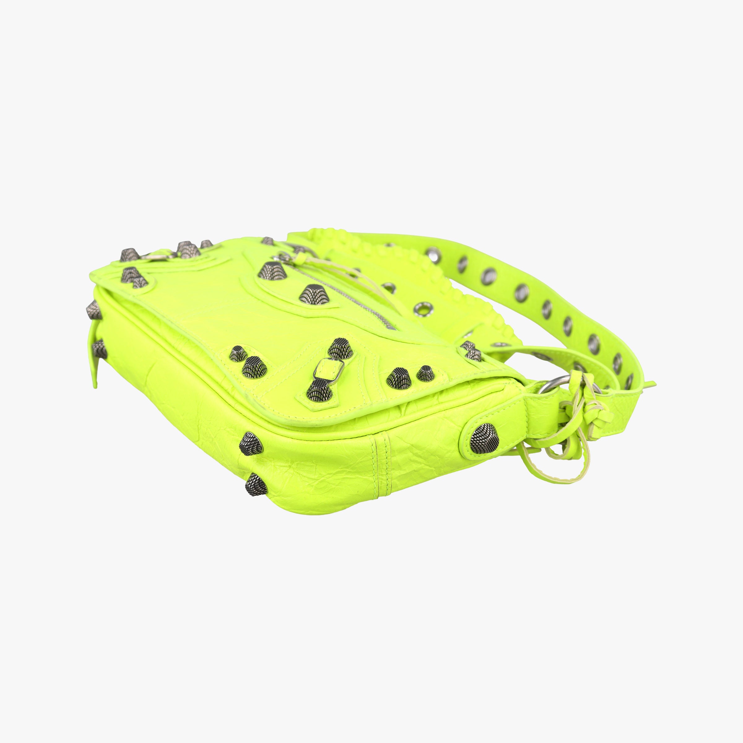 Le Cagole Neon Yellow lambskin 719082.7206.P.568024ルカゴール ネオンイエロー ラムスキン 719082.7206.P.568024