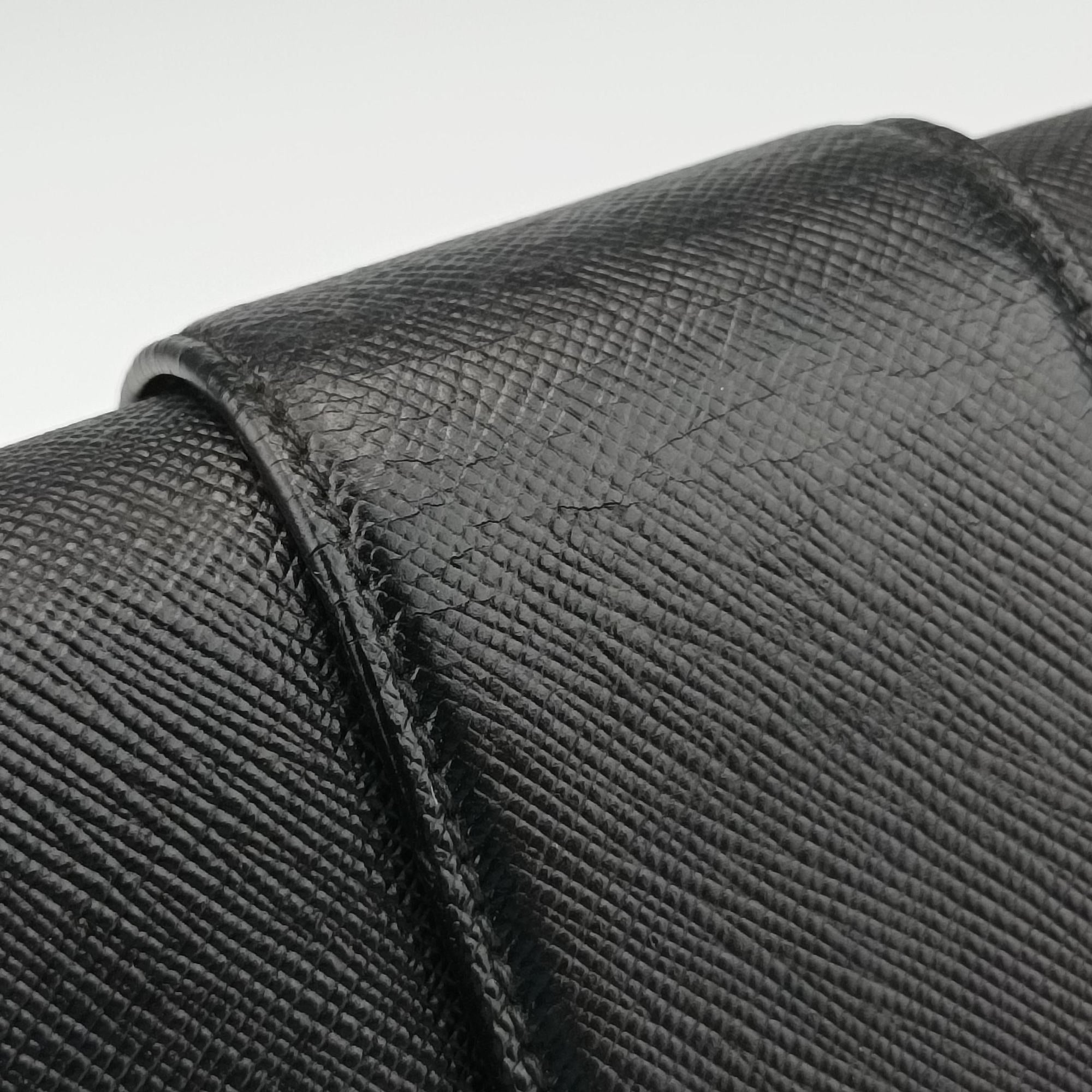 Sound Lock Black SAFFIANO Leather 1BD034 127サウンド ロック ブラック サフィアーノレザー 1BD034 127