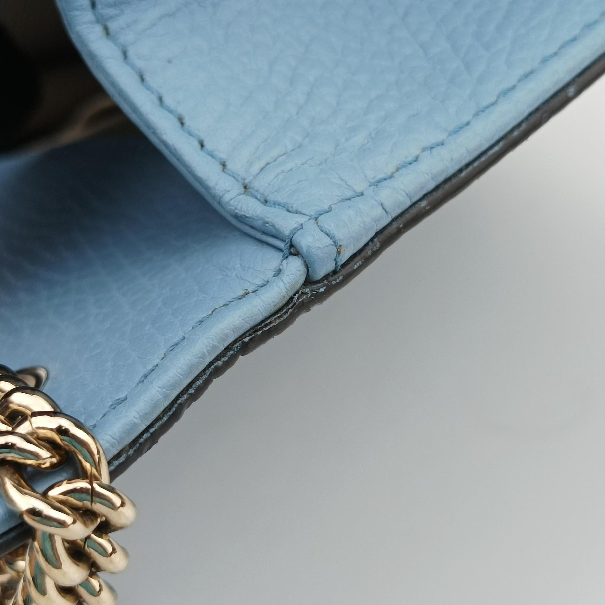 Interlocking G Blue Leather 510304 H026641804インターロッキングG ブルー レザー 510304 H026641804