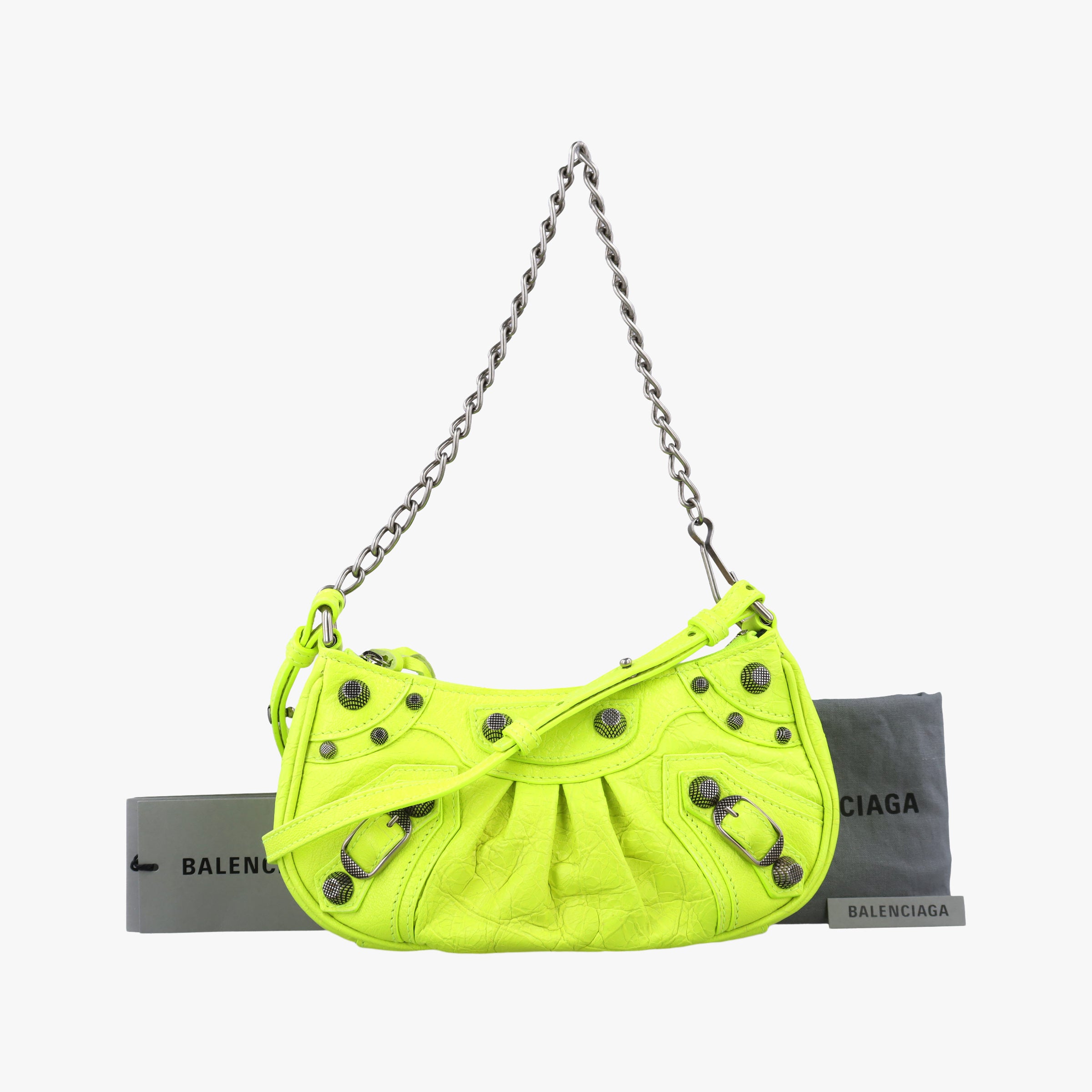 Le Cagole Green lambskin 695814.7206.R.493075ルカゴール グリーン ラムスキン 695814.7206.R.493075