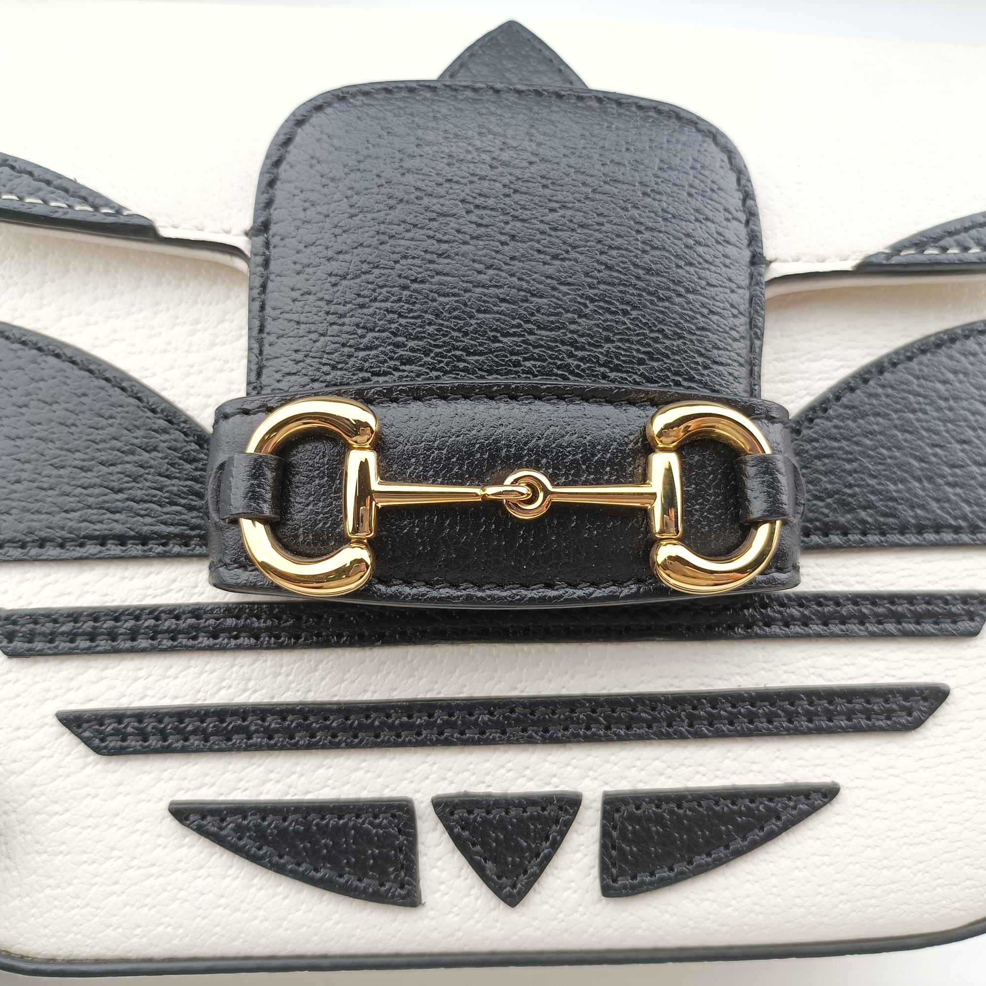 Adidas collaboration Horsebit 1955 White×Black Leather 658574 B038168423アディダスコラボ ホースビット1955 ホワイト×ブラック レザー 658574 B038168423
