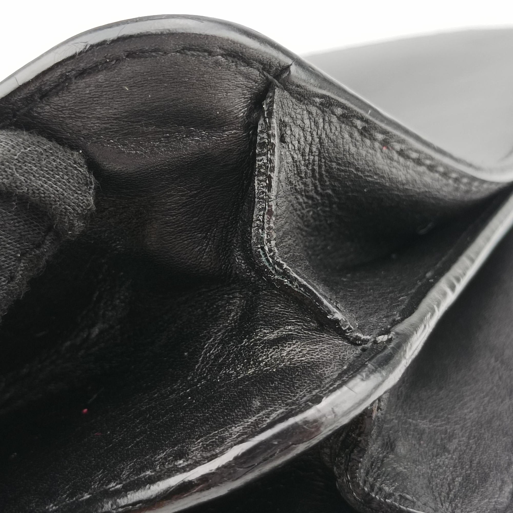 Interlocking 1973 Flap Black Leather 277522 E010257779インターロッキング 1973 フラップ ブラック レザー 277522 E010257779