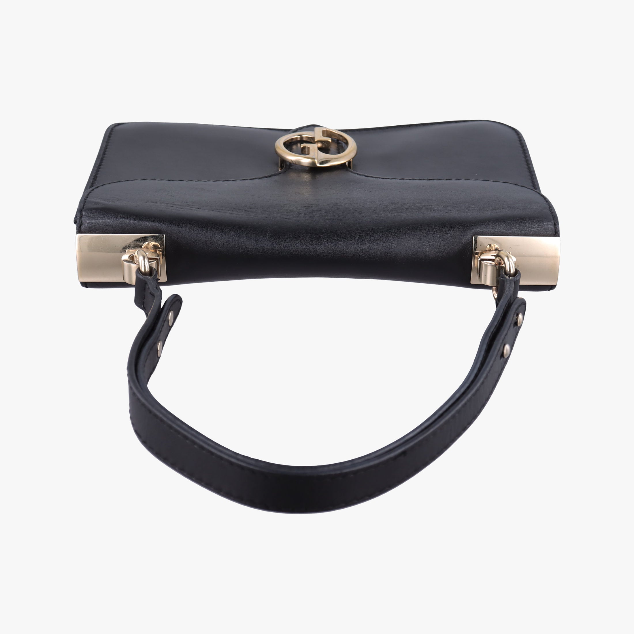 Interlocking 1973 Flap Black Leather 277522 E010257779インターロッキング 1973 フラップ ブラック レザー 277522 E010257779