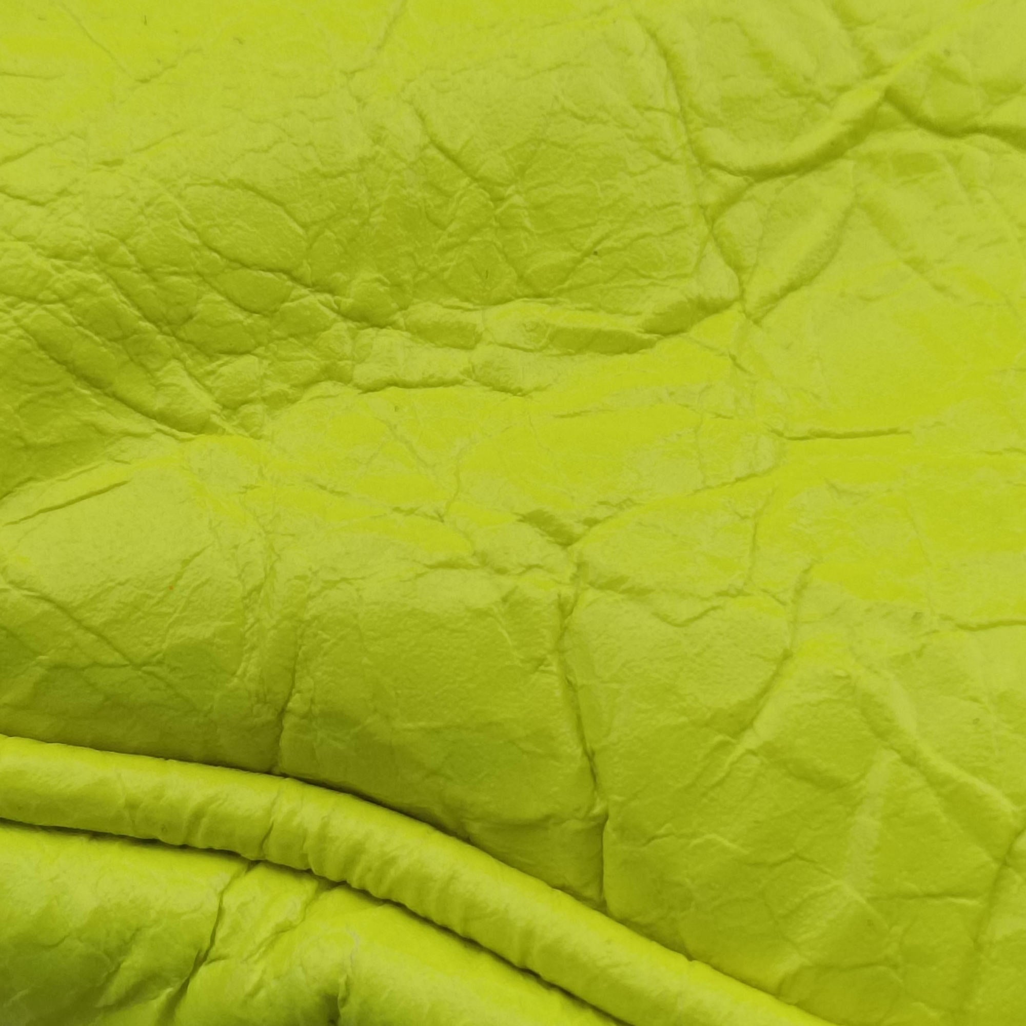 Le Cagole Neon Yellow lambskin 719065.7206.P.643888ルカゴール ネオンイエロー ラムスキン 719065.7206.P.643888