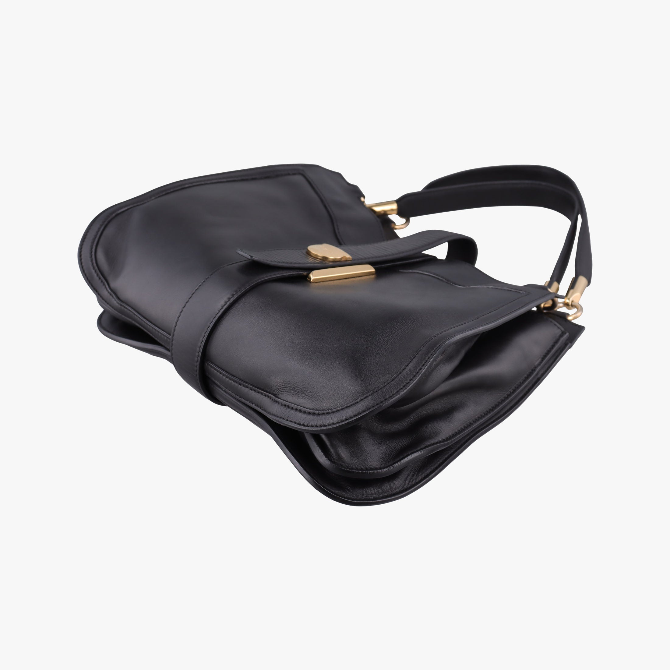 Enny hobo Black Leather EE-21 E746エニー ホーボー ブラック レザー EE-21 E746