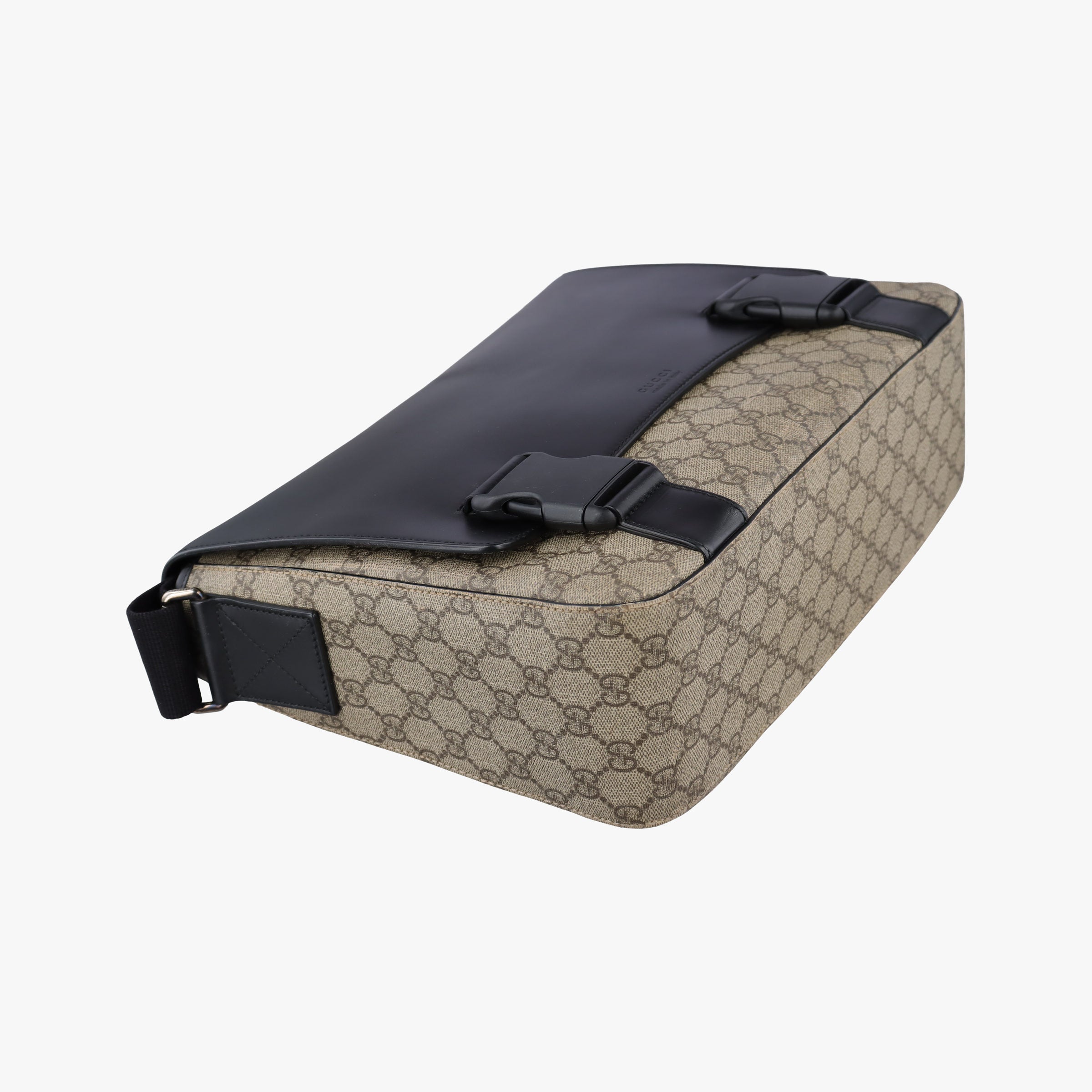 GG Plus GG Supreme Beige×black PVC coated canvas×Leather 406367 H018774868GGプラス GGスプリーム ベージュ×ブラック PVCコーティングキャンバス×レザー 406367 H018774868