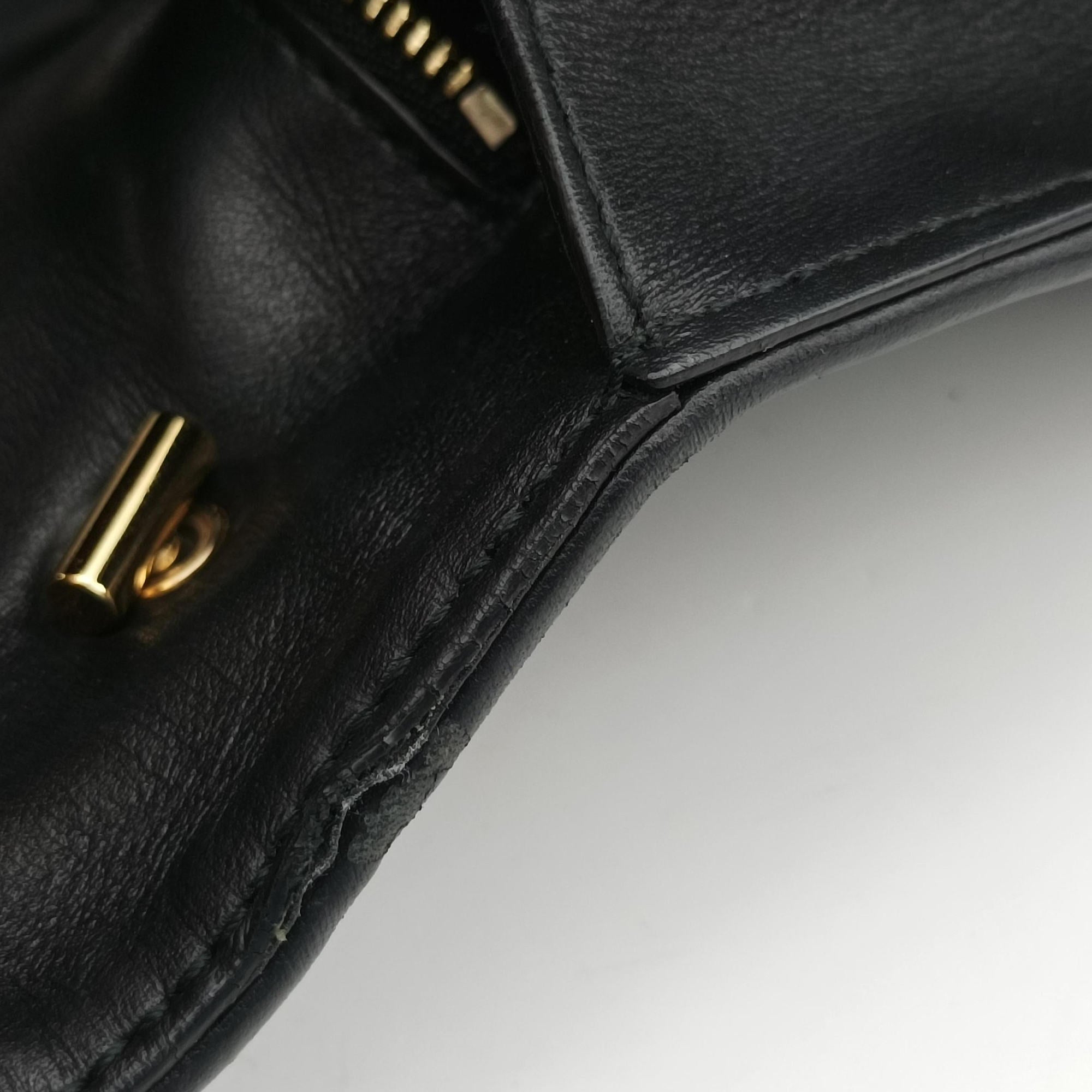 Vara Logo Ribbon Stripe Black Leather AU-21/F164ヴァラ ロゴ リボン ストライプ ブラック レザー AU-21/F164
