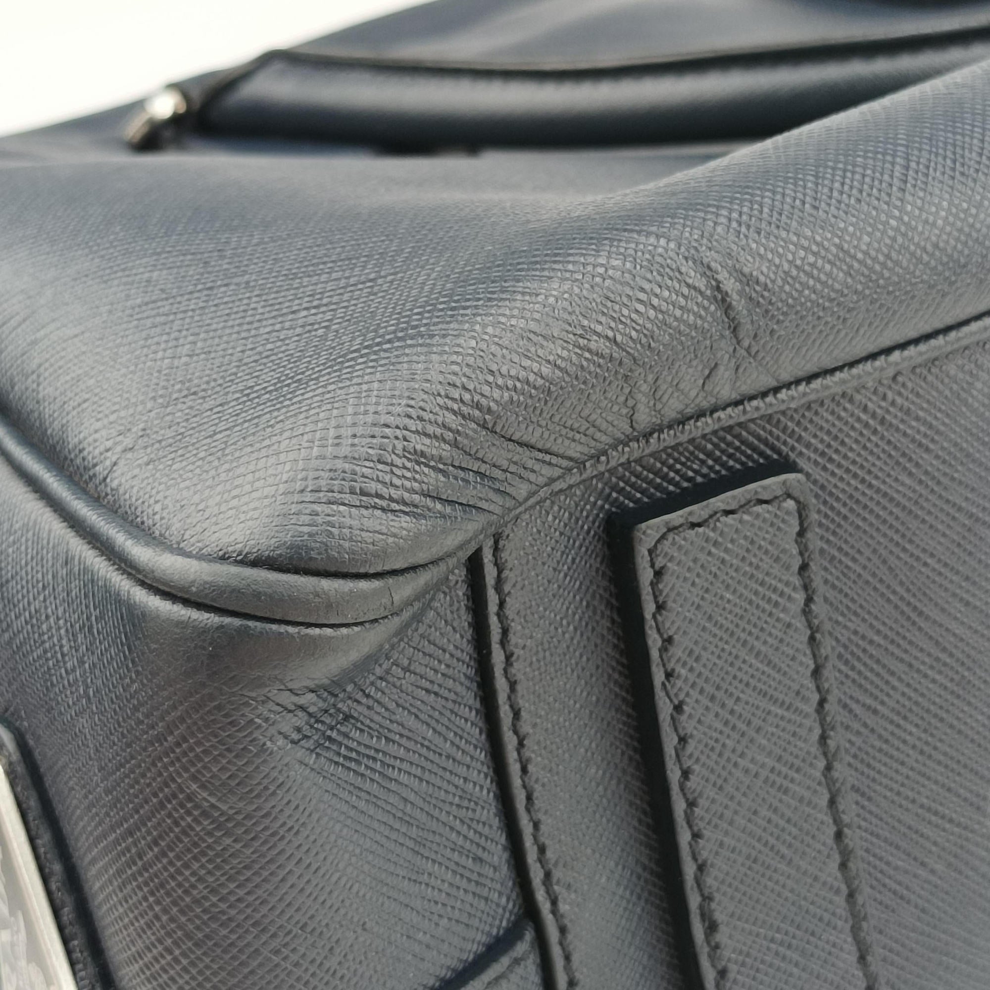 business bag briefcase Navy SAFFIANO Leather 2VE363 7/Iビジネスバッグ ブリーフケース ネイビー サフィアーノレザー 2VE363 7/I