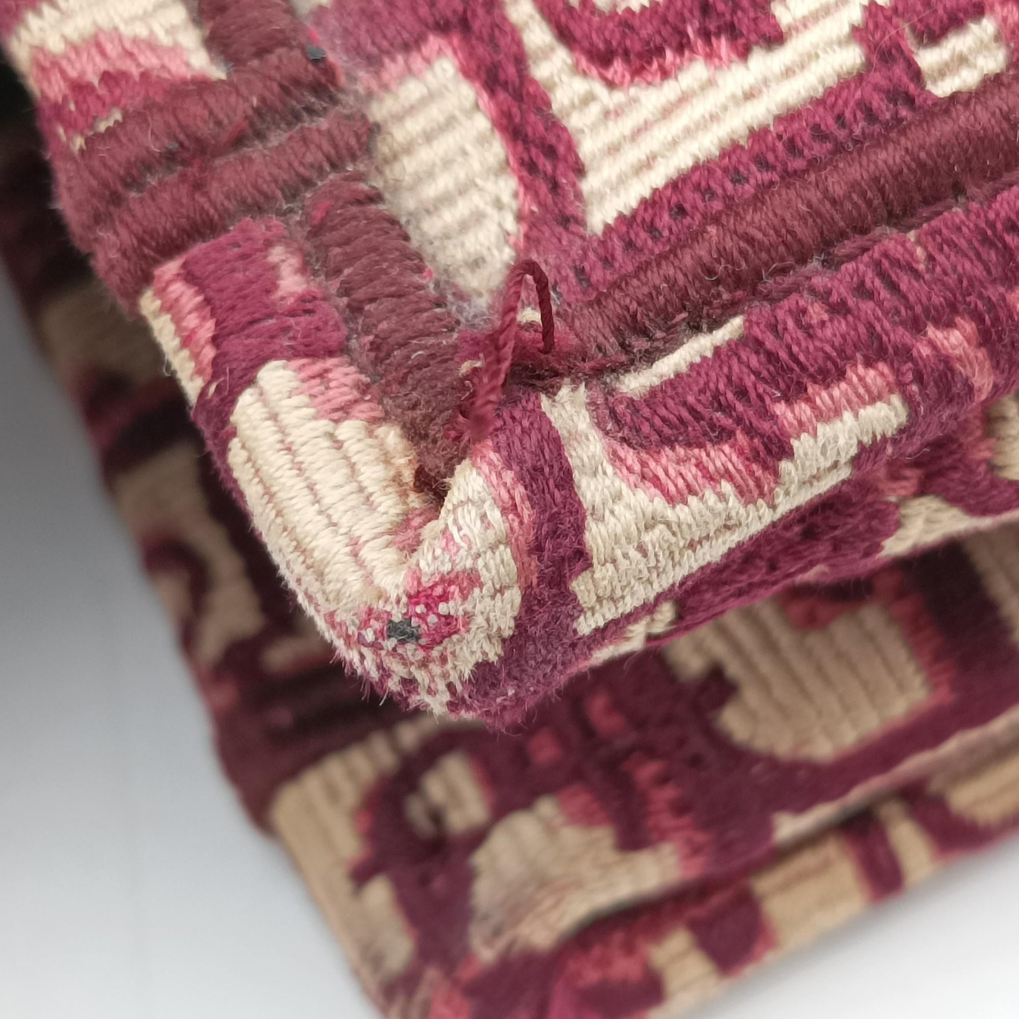 Book Tote Red Jacquard 50-MA-0139ブックトート レッド ジャガード 50-MA-0139