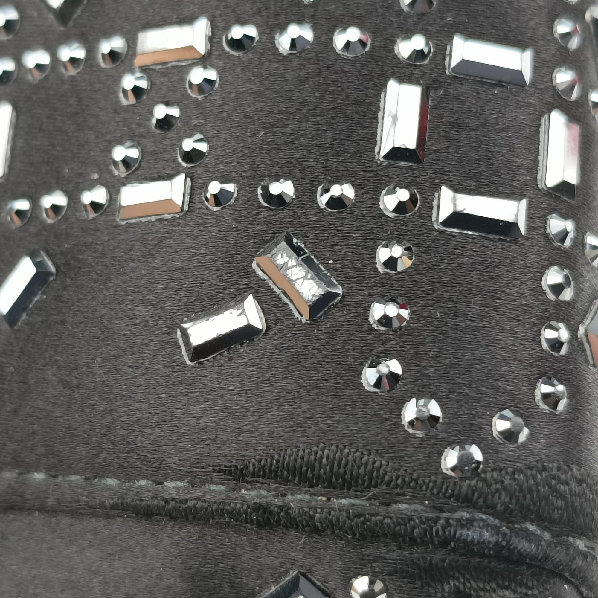 Lady Dior Black Silk 01-RU-0128レディディオール ブラック シルク 01-RU-0128
