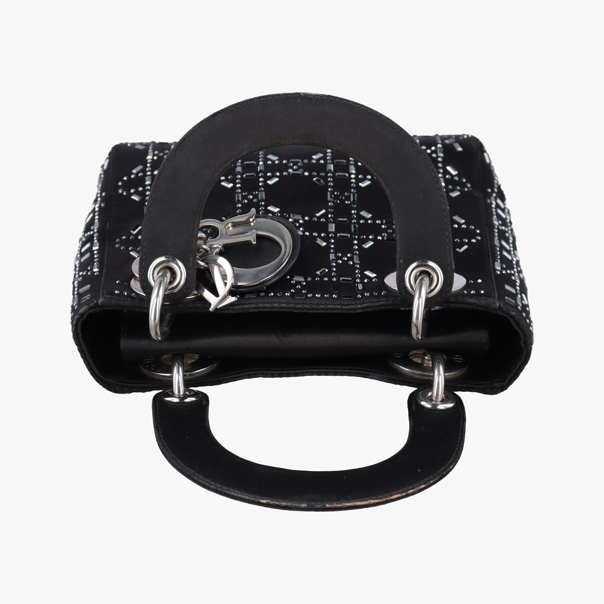 Lady Dior Black Silk 01-RU-0128レディディオール ブラック シルク 01-RU-0128