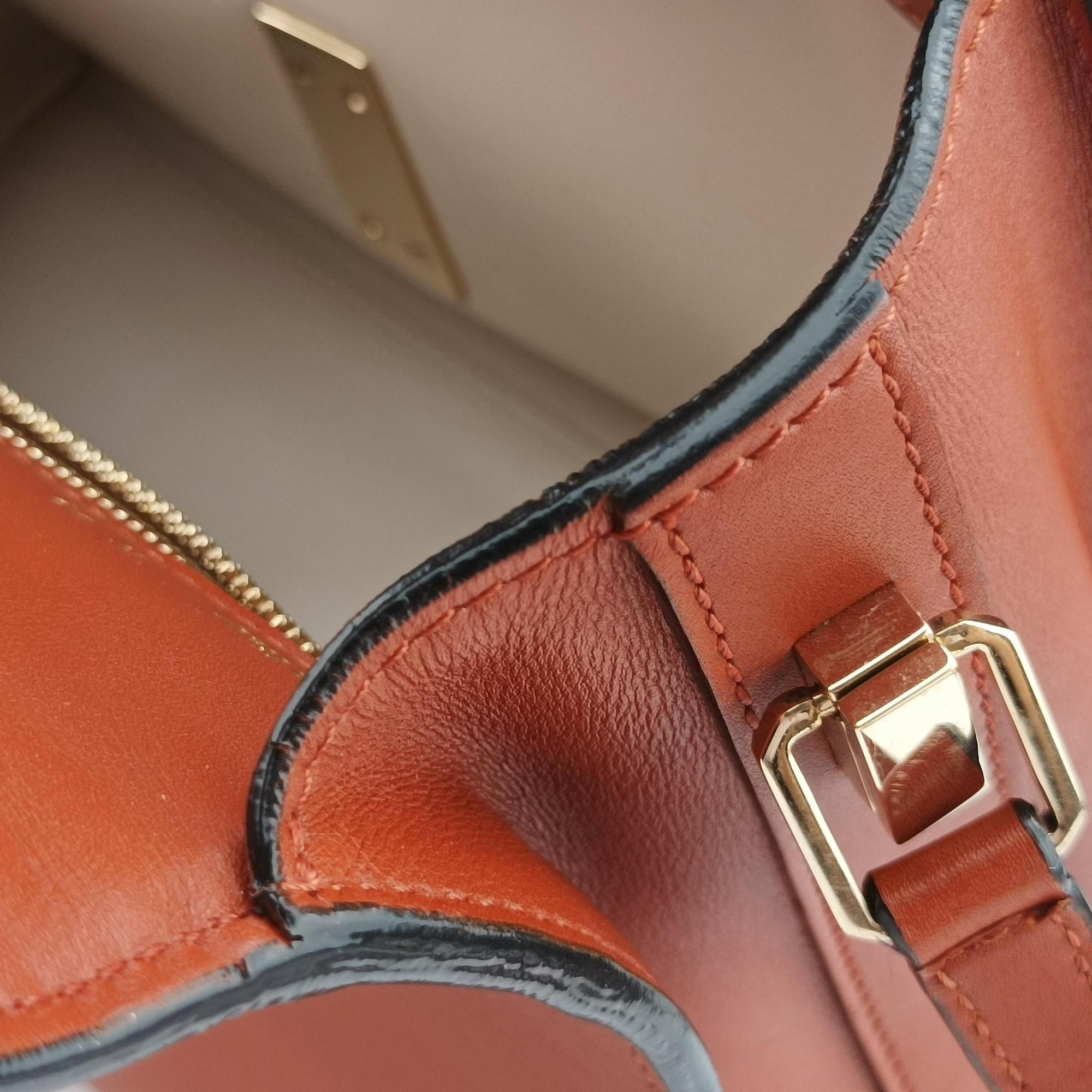 Iside orange brown Calf Leather N 423776イジィデ オレンジブラウン カーフスキン N 423776