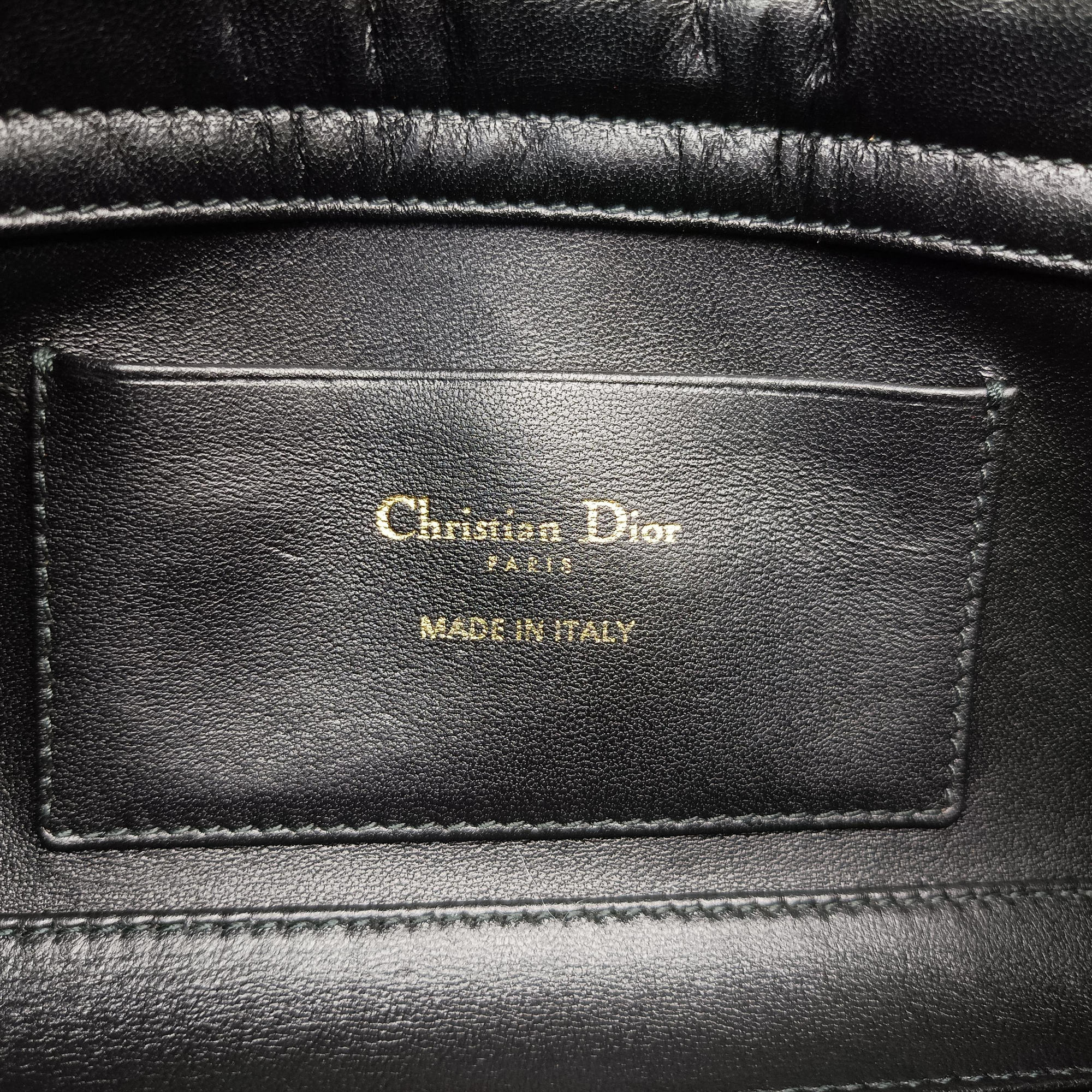 Lady Dior Cannage chain Black lambskin 28-MA-1127レディディオール カナージュ チェーン ブラック ラムスキン 28-MA-1127
