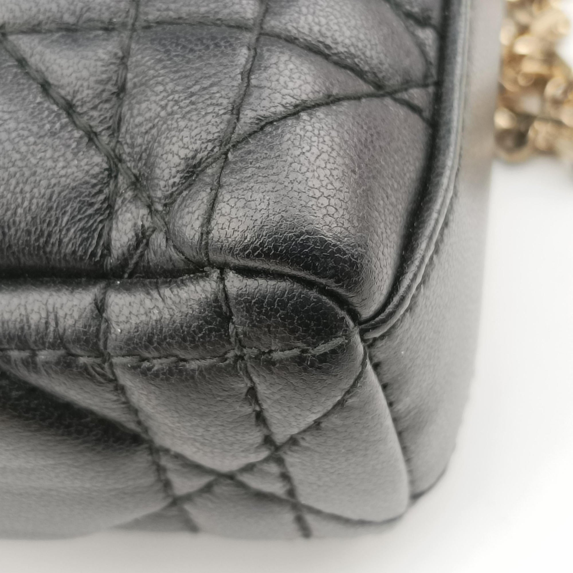 Lady Dior Cannage chain Black lambskin 28-MA-1127レディディオール カナージュ チェーン ブラック ラムスキン 28-MA-1127