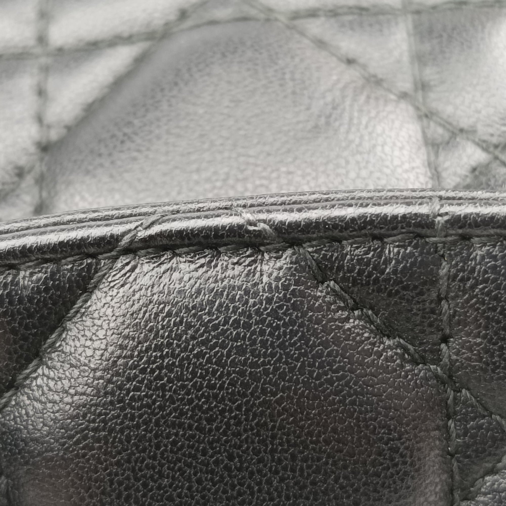 Lady Dior Cannage chain Black lambskin 28-MA-1127レディディオール カナージュ チェーン ブラック ラムスキン 28-MA-1127