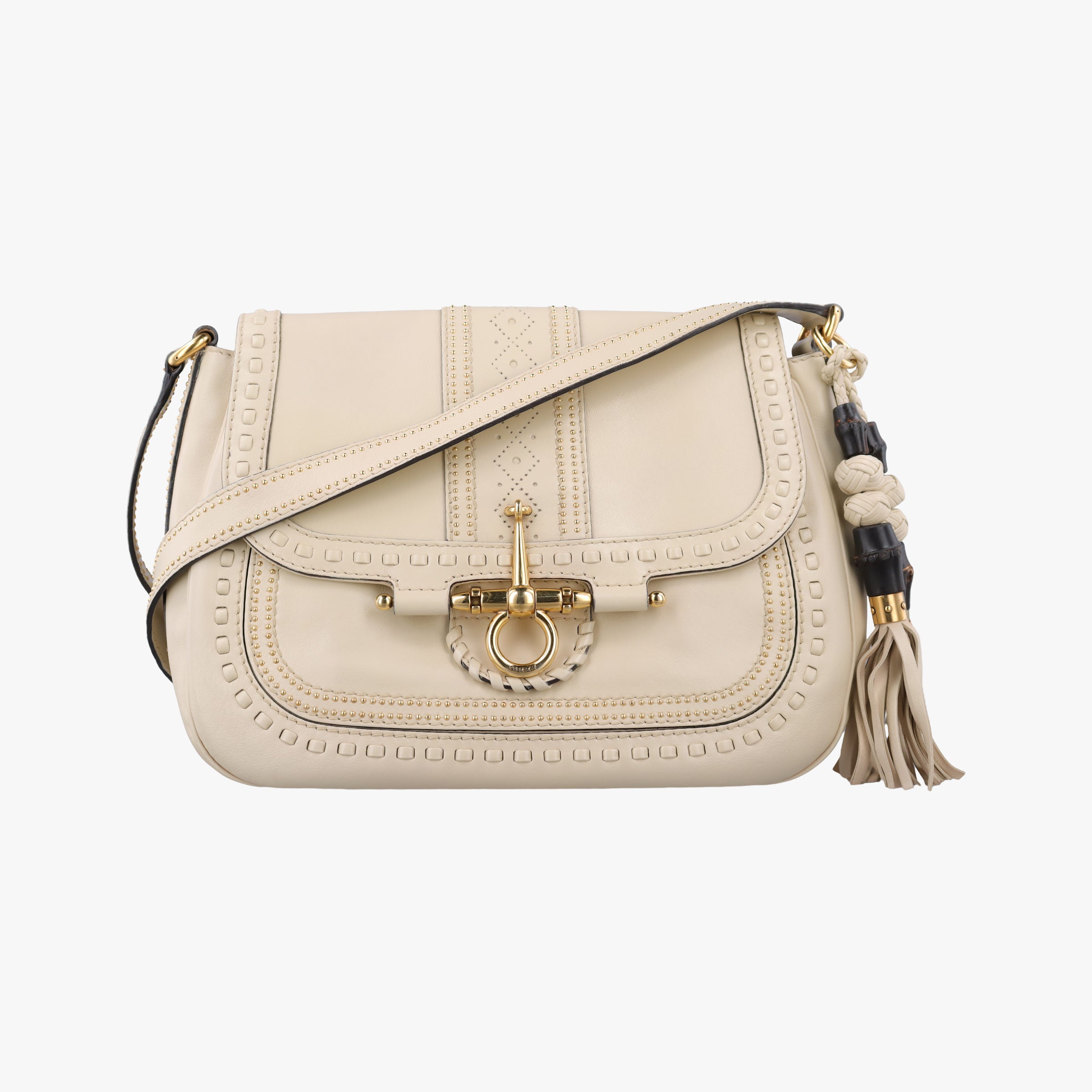 Snaffle Bit Beige Leather 263955 F8803677スナッフルビット ベージュ レザー 263955 F8803677