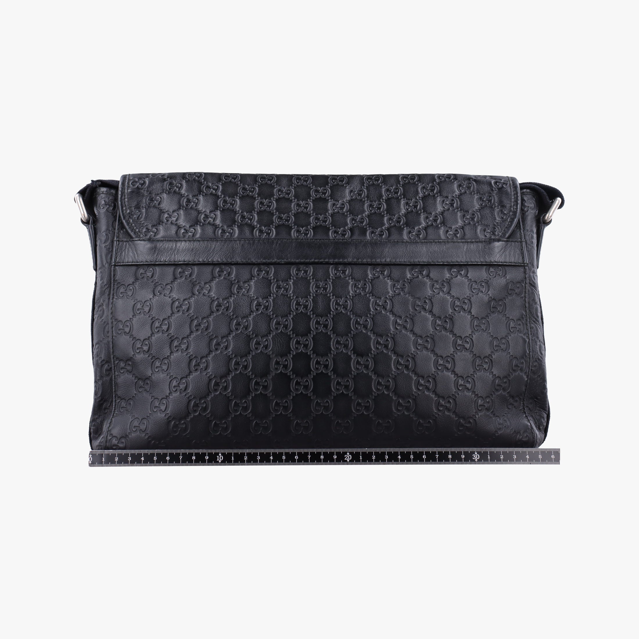 Guccissima Rubber Messenger Black Leather 246067 B010554306グッチシマ メッセンジャー ブラック レザー 246067 B010554306