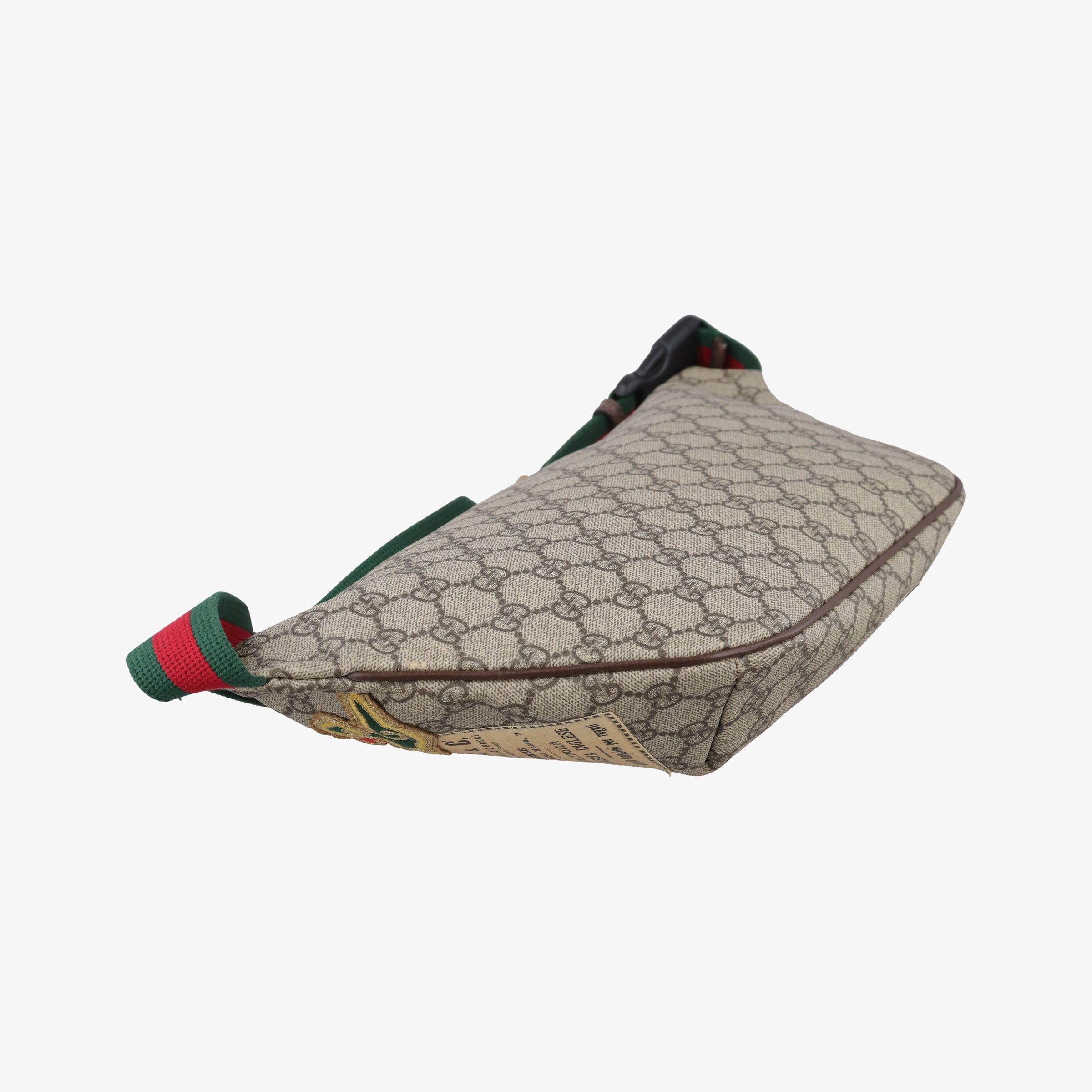 GG Supreme Courrier Brown×multicolor PVC coated canvas 529711 F026899722GGスプリーム クーリエ UFOワッペン ブラウン×マルチカラー PVCコーティングキャンバス 529711 F026899722