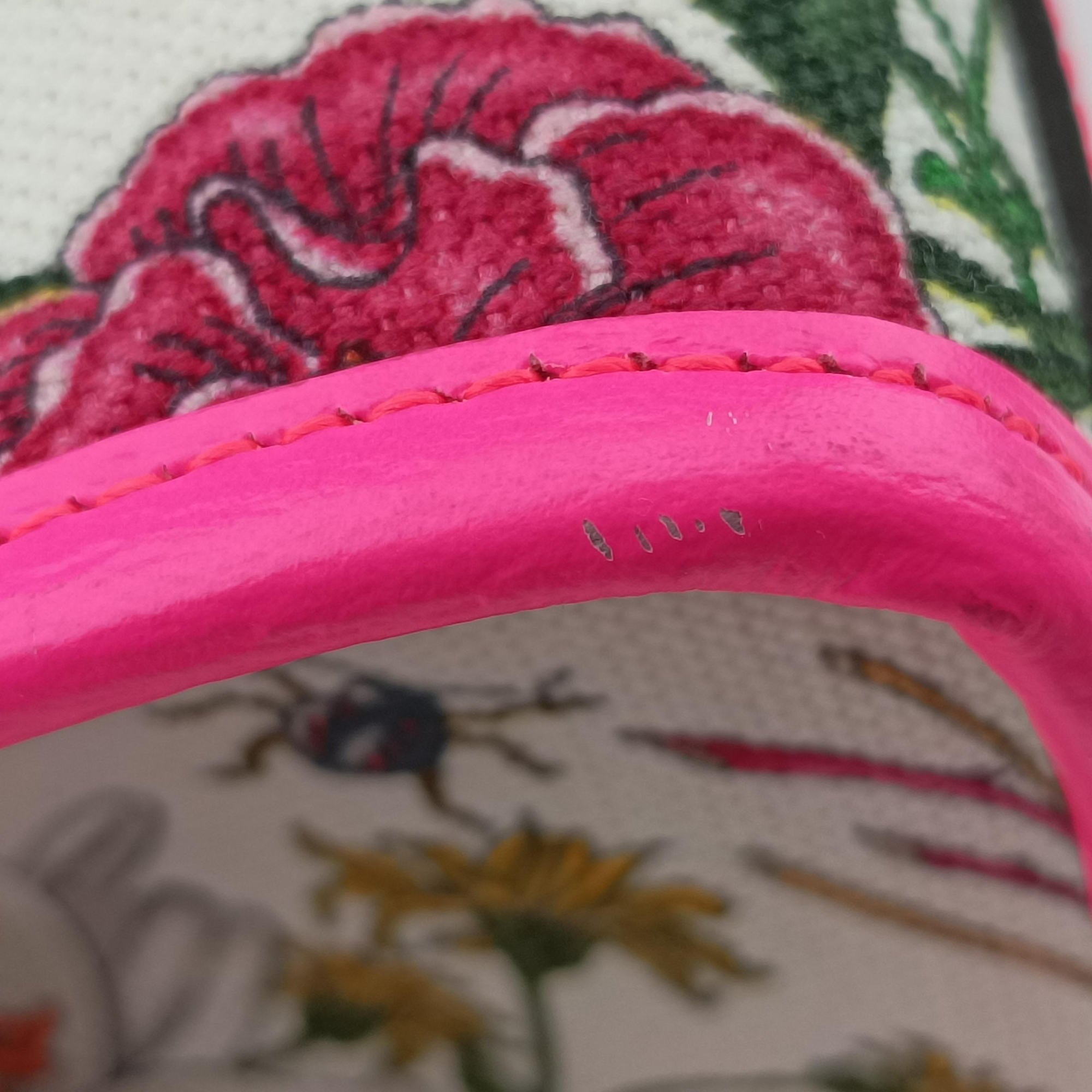 Flora Multicolour Canvas×Leather 550141 D028732046フローラプリント マルチカラー キャンバス×レザー 550141 D028732046
