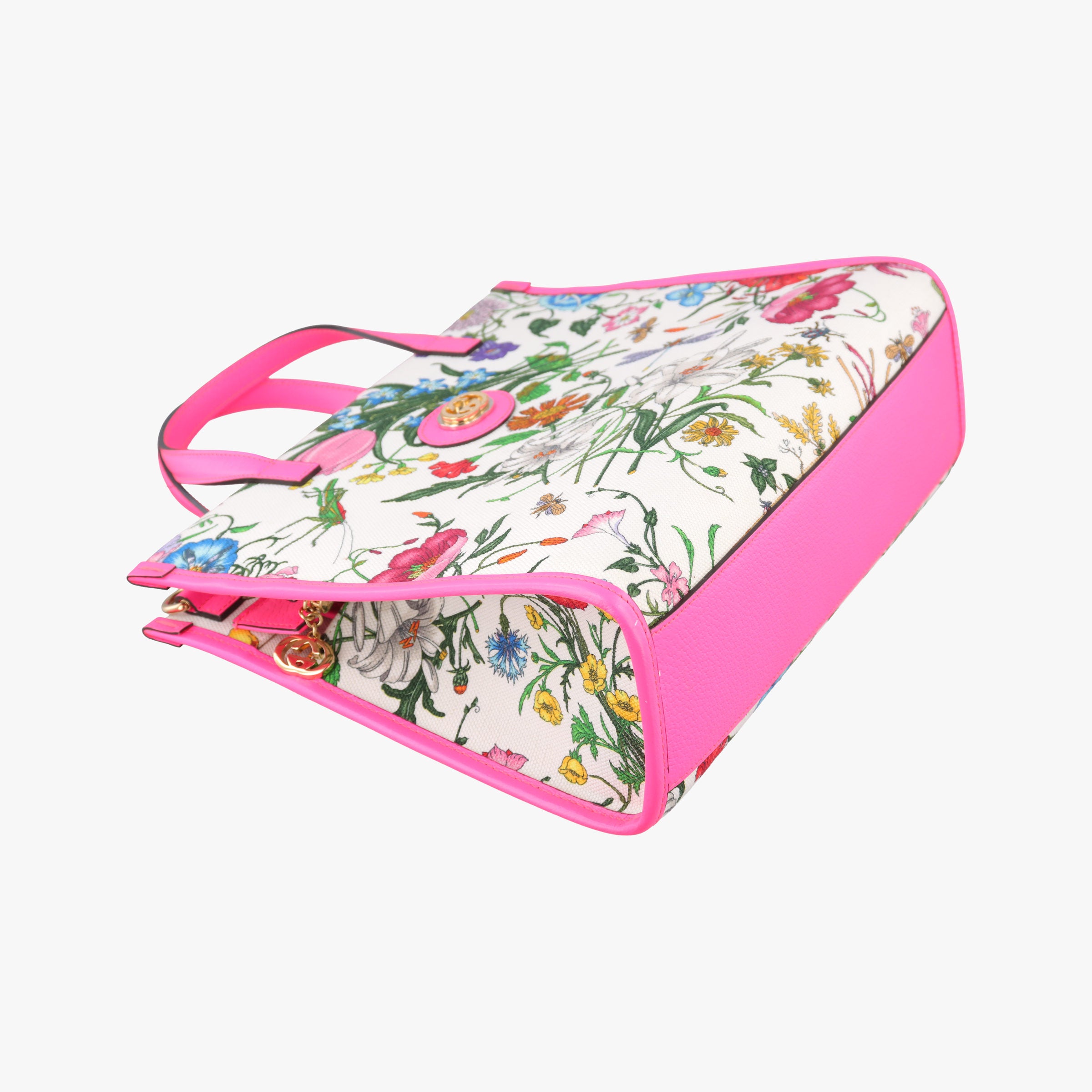 Flora Multicolour Canvas×Leather 550141 D028732046フローラプリント マルチカラー キャンバス×レザー 550141 D028732046