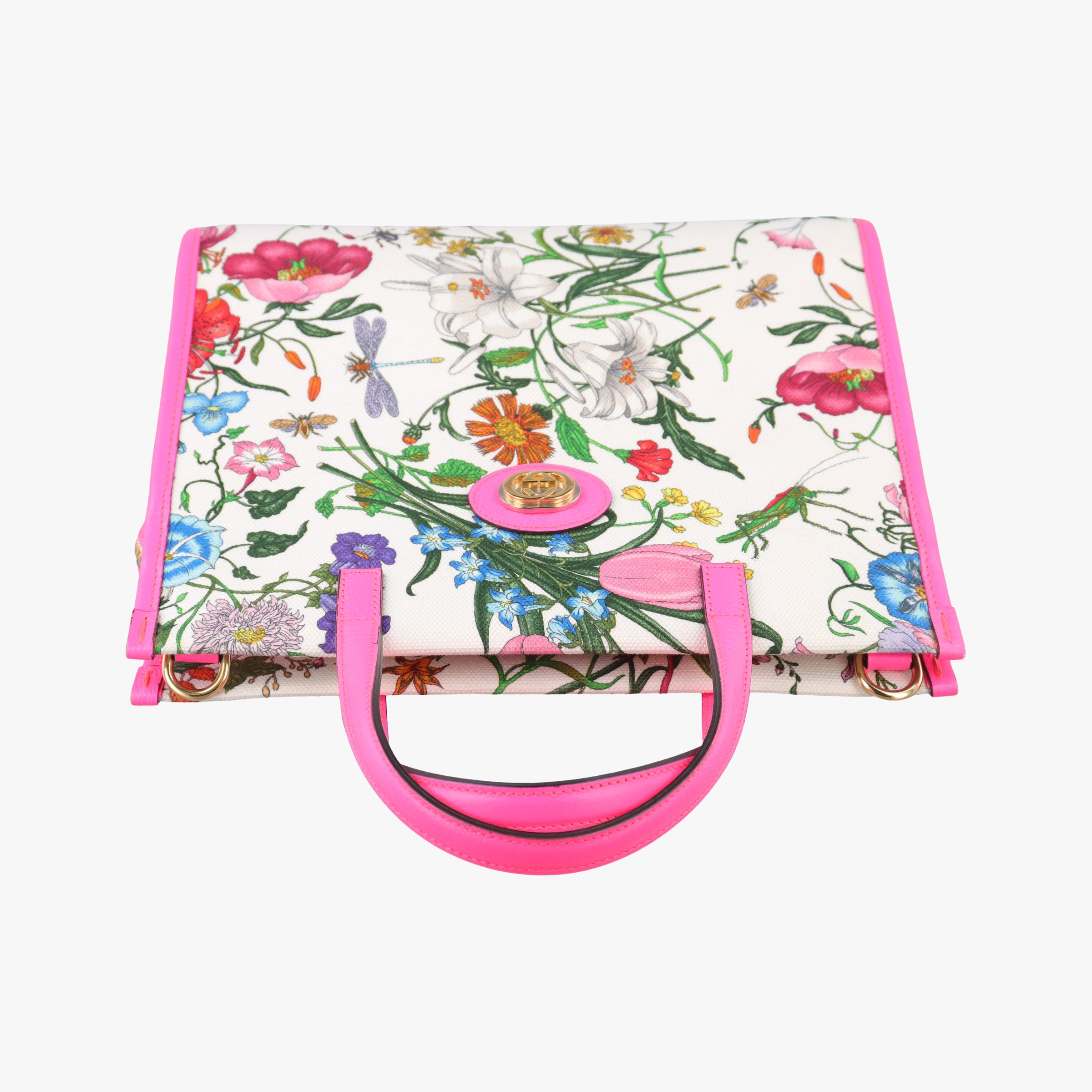 Flora Multicolour Canvas×Leather 550141 D028732046フローラプリント マルチカラー キャンバス×レザー 550141 D028732046