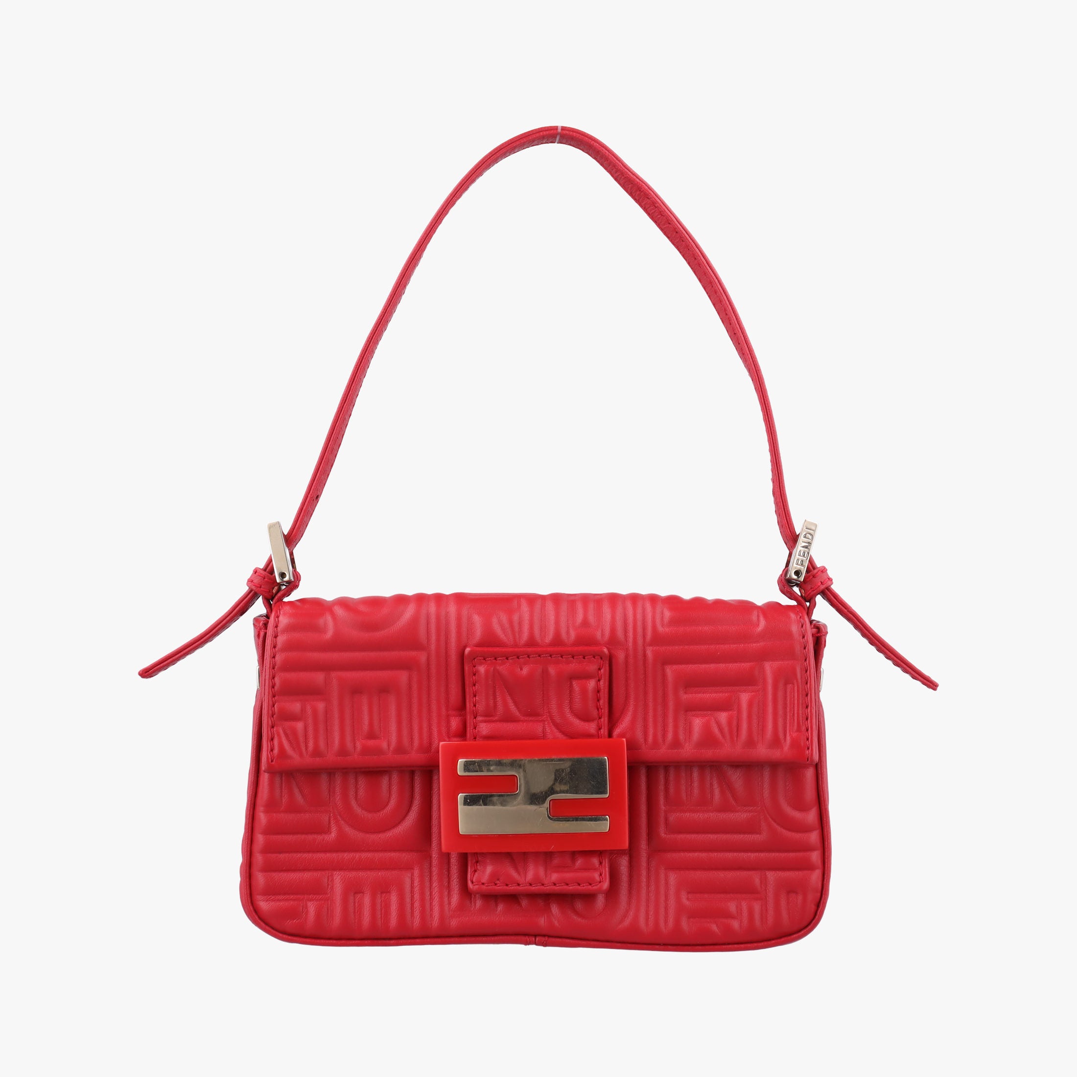 BAGUETTE Red Leather 8BK060 2415-8BK060-YME-088マンマバケット レッド レザー 8BK060 2415-8BK060-YME-088