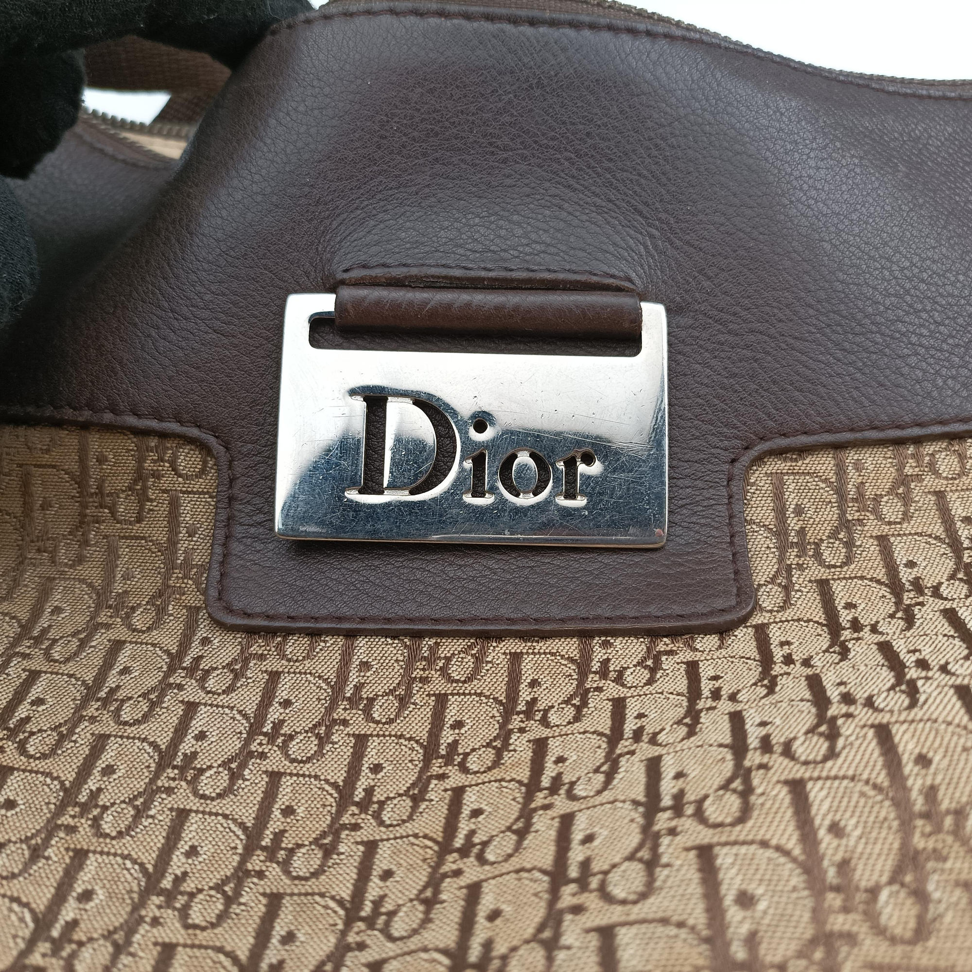 Street Chic Messenger Brown ×Beige Jacquard Canvas×Leather 06-RU-0027ストリートシック メッセンジャー ブラウン × ベージュ ジャガード キャンバス × カーフレザー 06-RU-0027