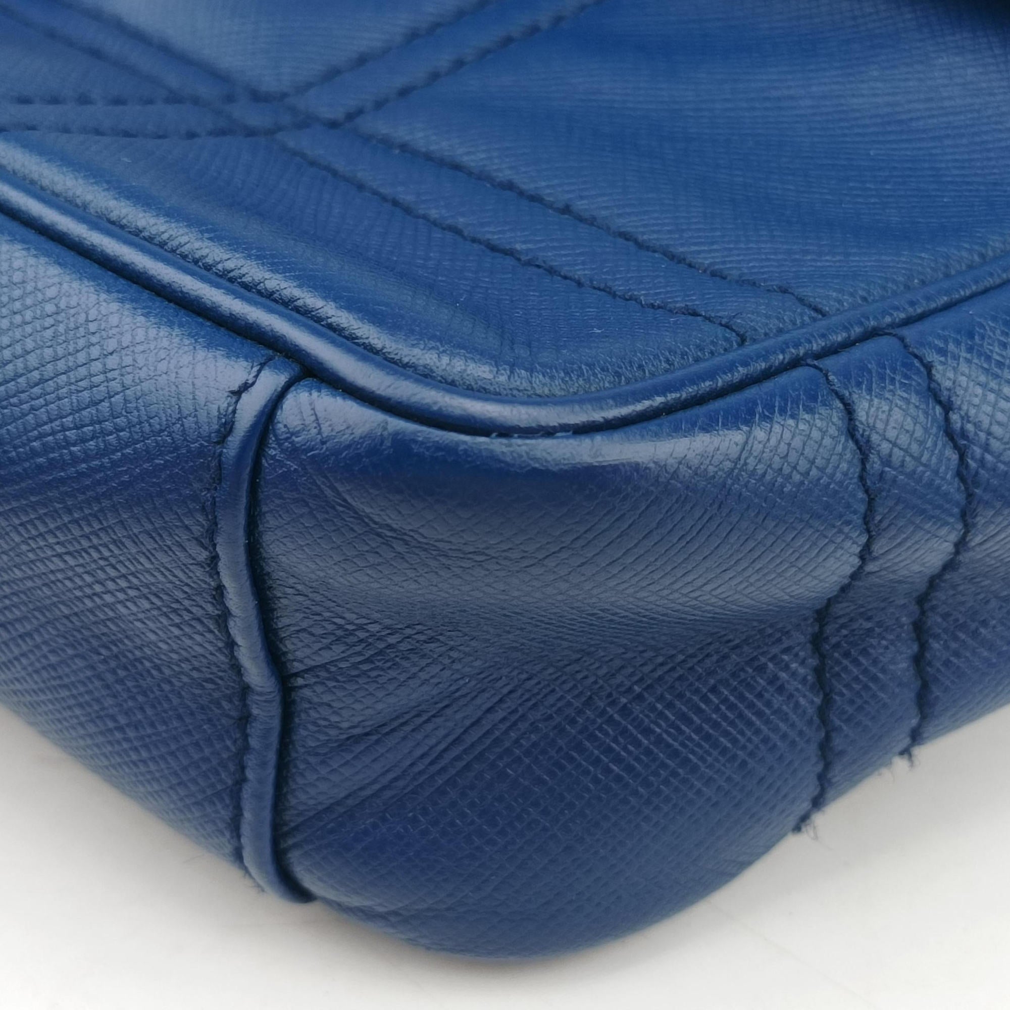 Sound Lock Blue SAFFIANO Leather 117サウンドロック ブルー サフィアーノレザー 117