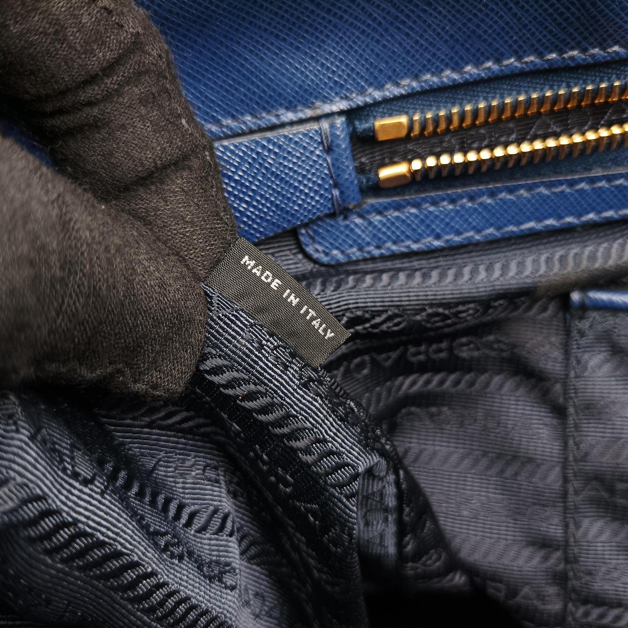 Galleria Blue SAFFIANO Leather BN2274 14ガレリア ブルー サフィアーノレザー BN2274 14