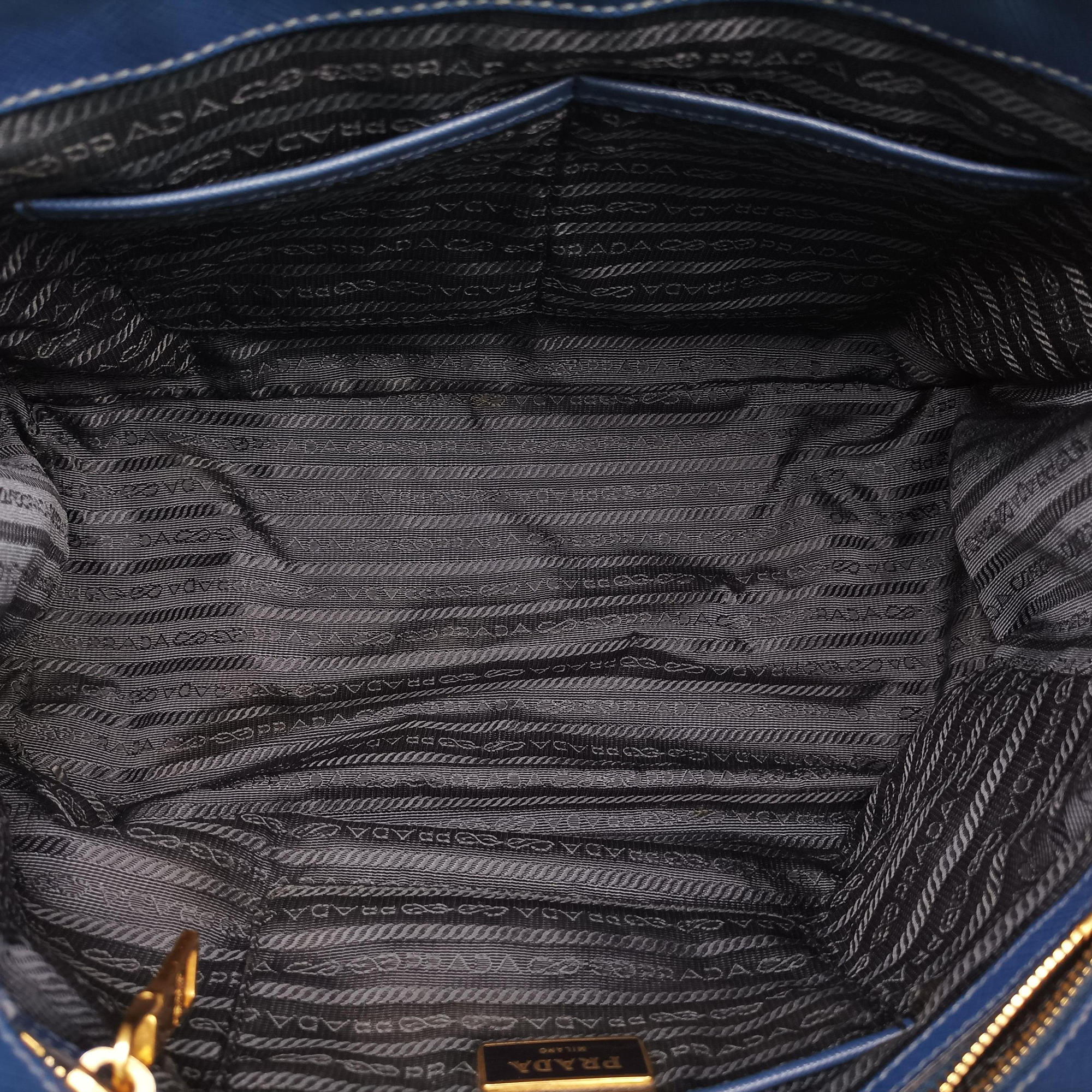 Galleria Blue SAFFIANO Leather BN2274 14ガレリア ブルー サフィアーノレザー BN2274 14
