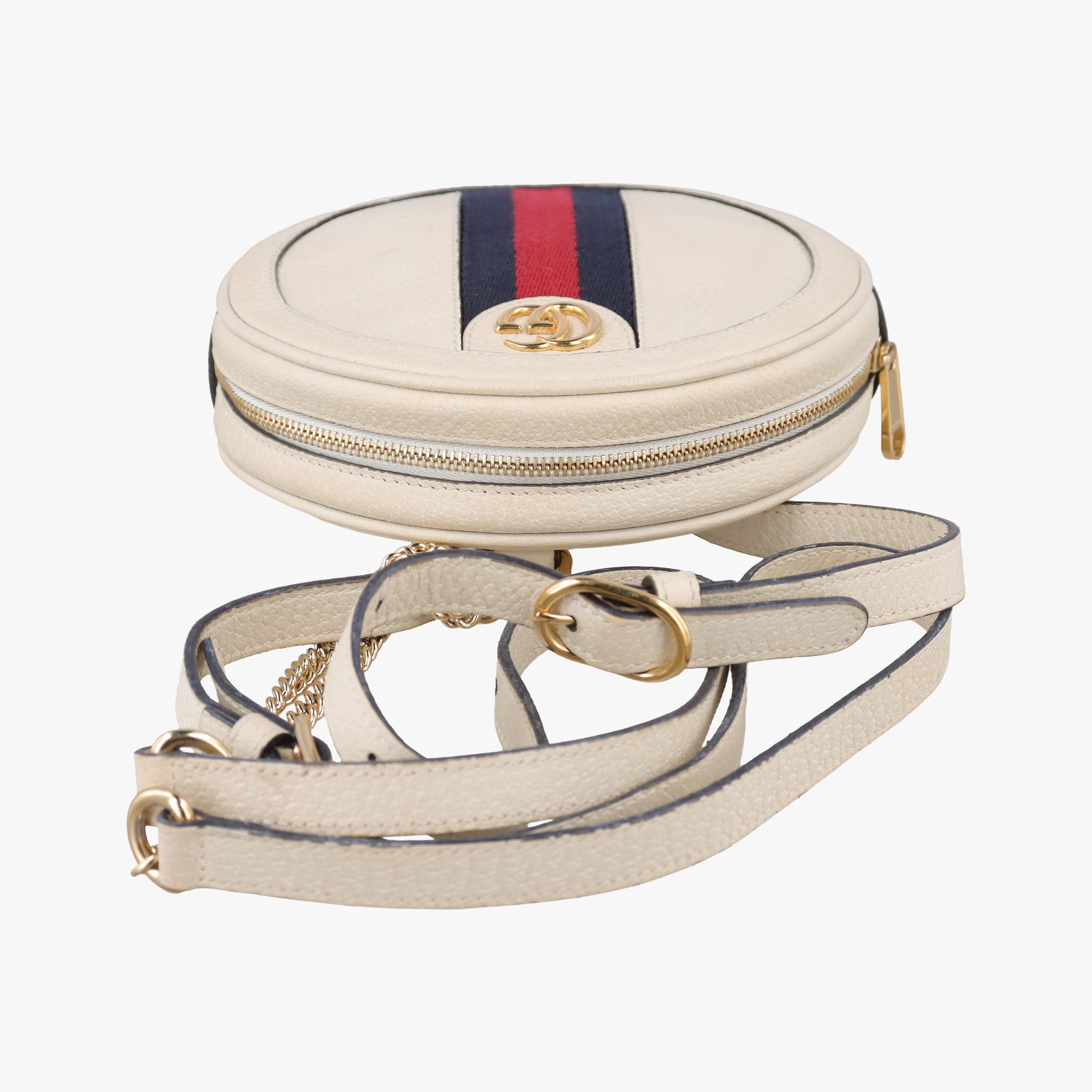 Ophidia White×red×navy Leather 598661 オフィディア ホワイト×レッド×ネイビー レザー 598661